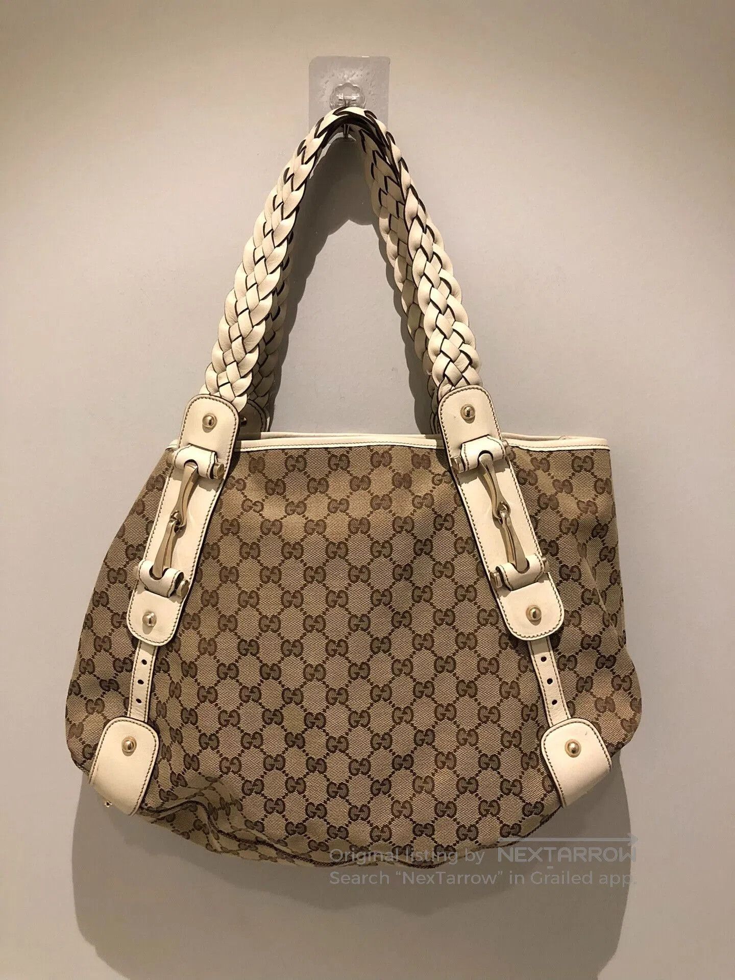 Gucci Gucci Monogram Woven Tote Bag. Size ONE SIZE - 2 Thumbnail