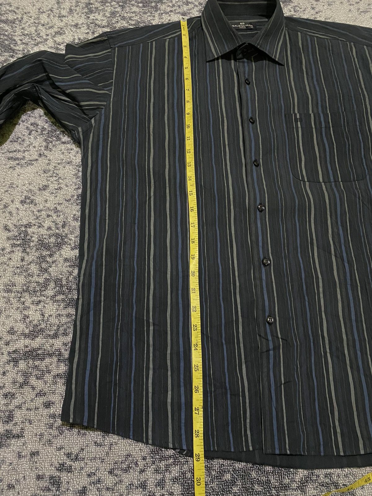 Balenciaga Vintage Balenciaga button ups striped shirt Size US L / EU 52-54 / 3 - 10 Thumbnail