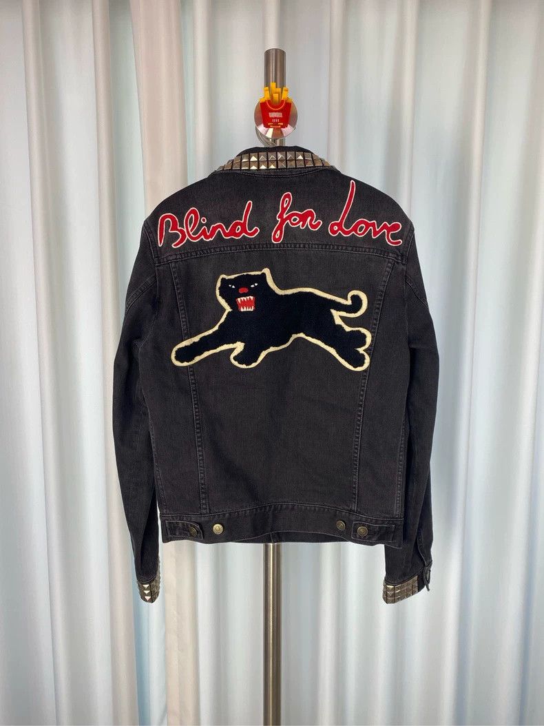 Gucci Gucci Panther embroidered riveted denim jacket 2504-Nextarr Size US S / EU 44-46 / 1 - 2 Thumbnail