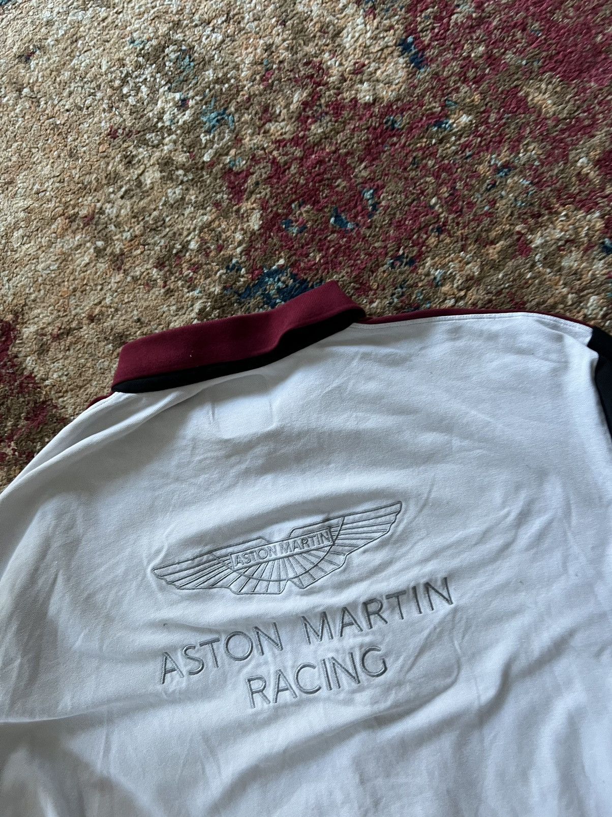 Hackett × Vintage 🎴 90’s ASTON MARTIN RACING HACKETT Y2K LONGSLEEVE POLO Size US XL / EU 56 / 4 - 7 Thumbnail