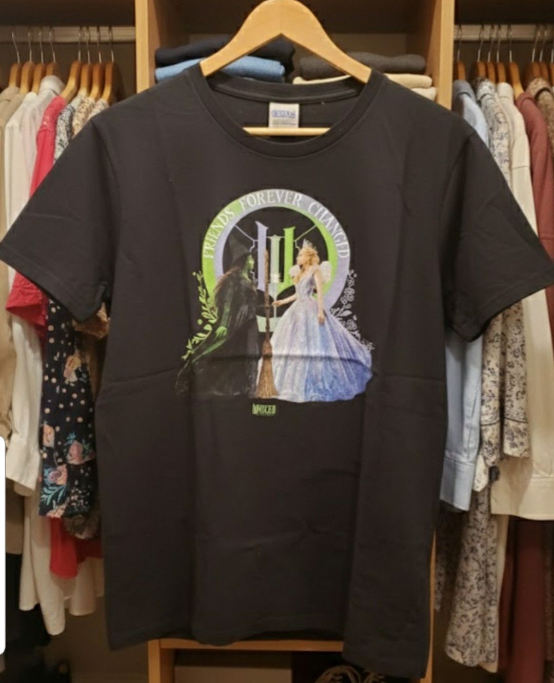 Port & Company WICKED MOVIE T-SHIRT ELPHABA & GLINDA EMERALD CITY EDITION L Size L / US 10 / IT 46 - 1 Thumbnail