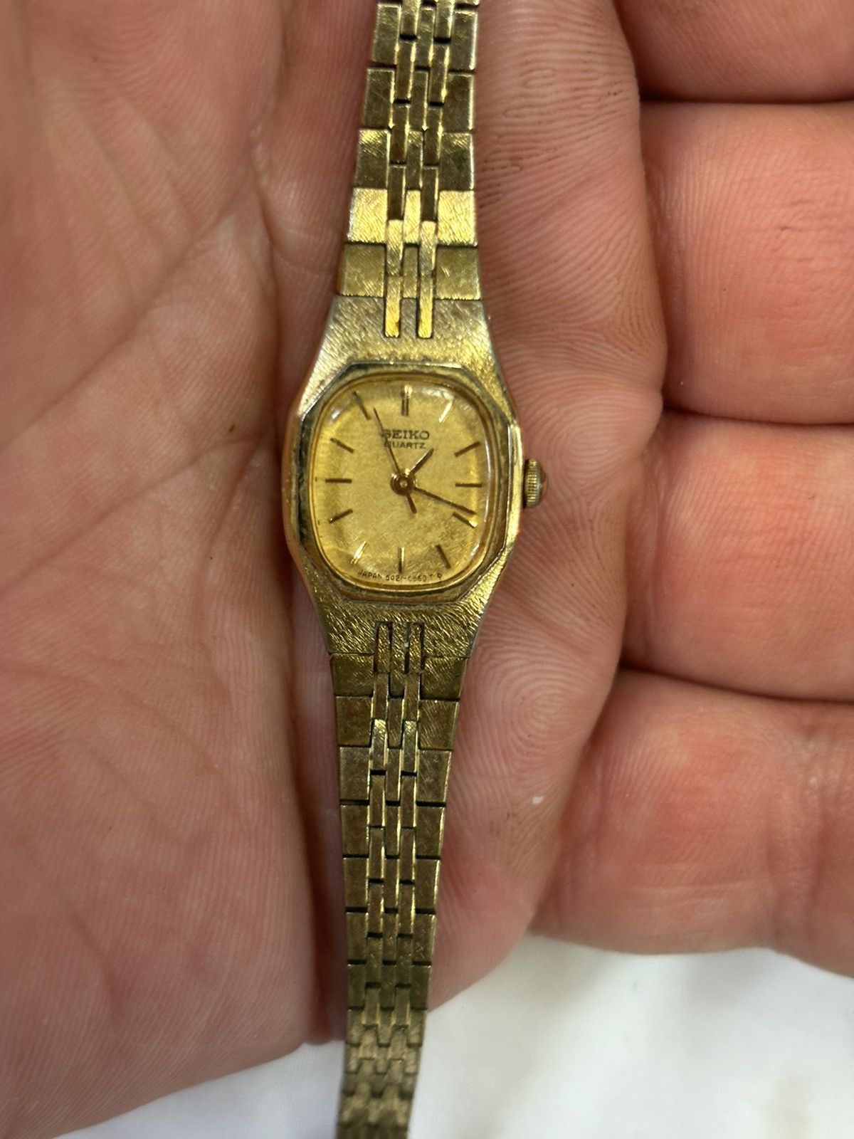 Seiko Vintage Seiko 5421-5279 Gold Tone Womens Watch! New Battery! Size ONE SIZE - 1 Thumbnail