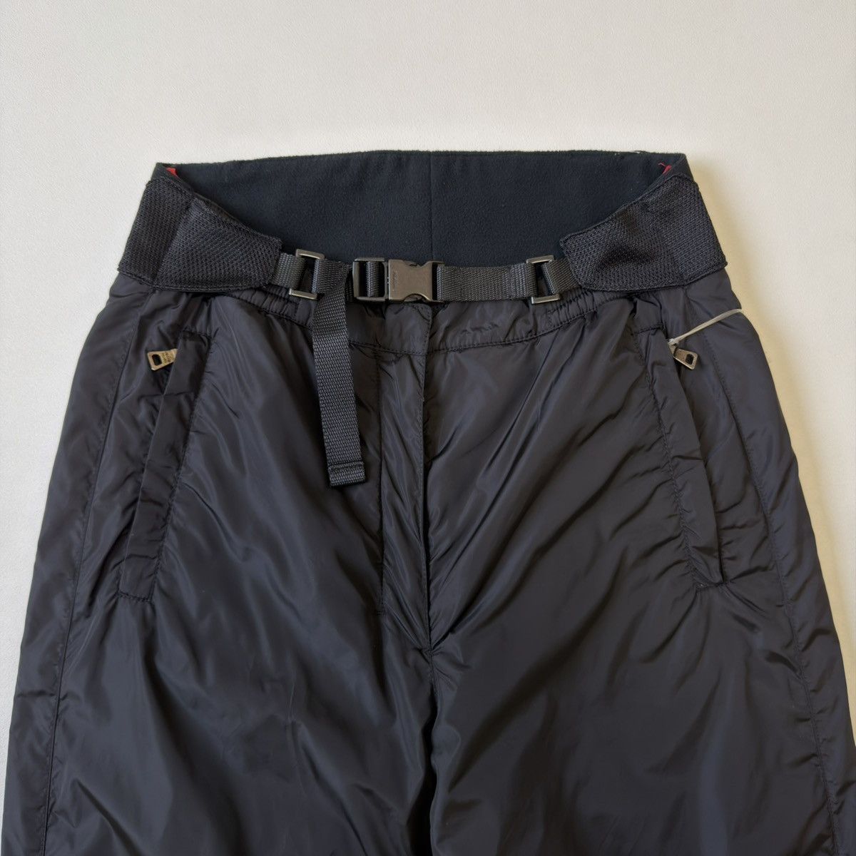 Prada Mid 2000s Black Nylon Ski Trousers Size 26" / US 2 / IT 38 - 3 Thumbnail