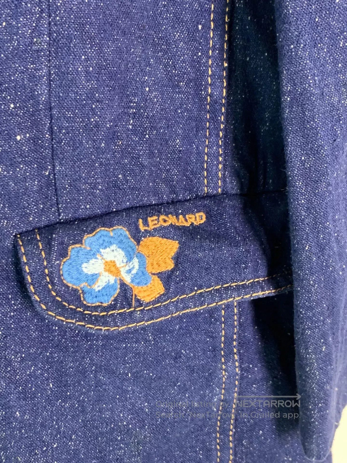 Leonard Paris Leonard Silk Jacket Inspired by Denim. Size M / US 6-8 / IT 42-44 - 6 Thumbnail