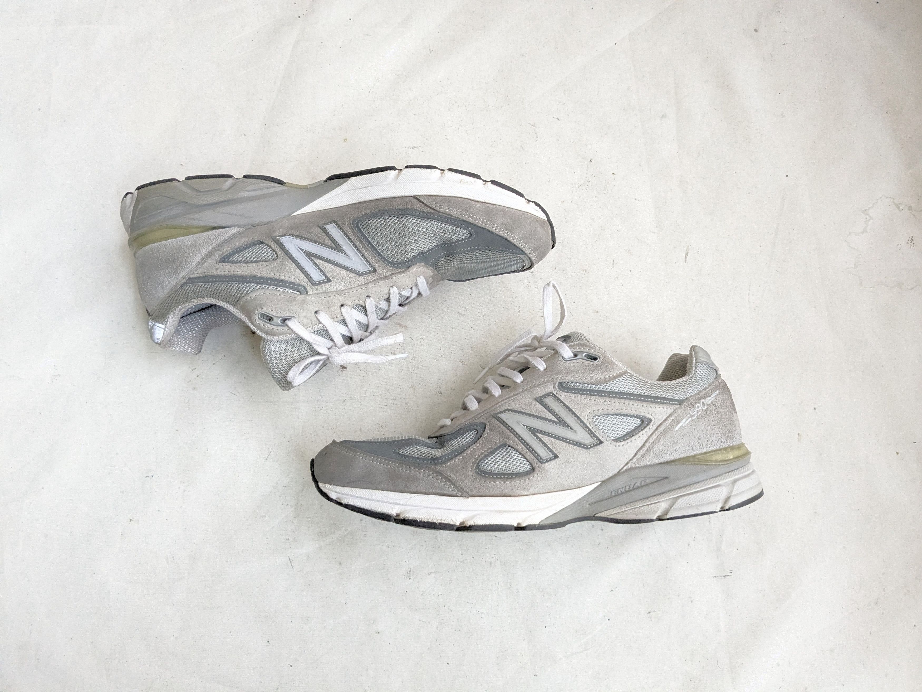 New Balance New Balance 990V4 12 D Gray Suede Castlerock M990GL4 Size US 12 / EU 45 - 1 Thumbnail