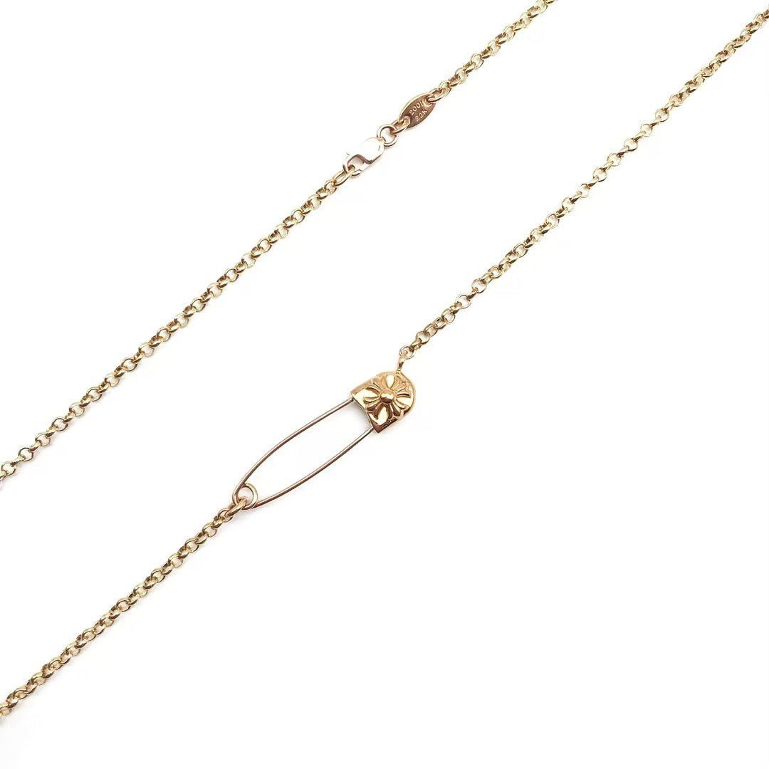 Chrome Hearts Chrome Hearts 22K Gold Safety Pin Necklace Size ONE SIZE - 2 Thumbnail