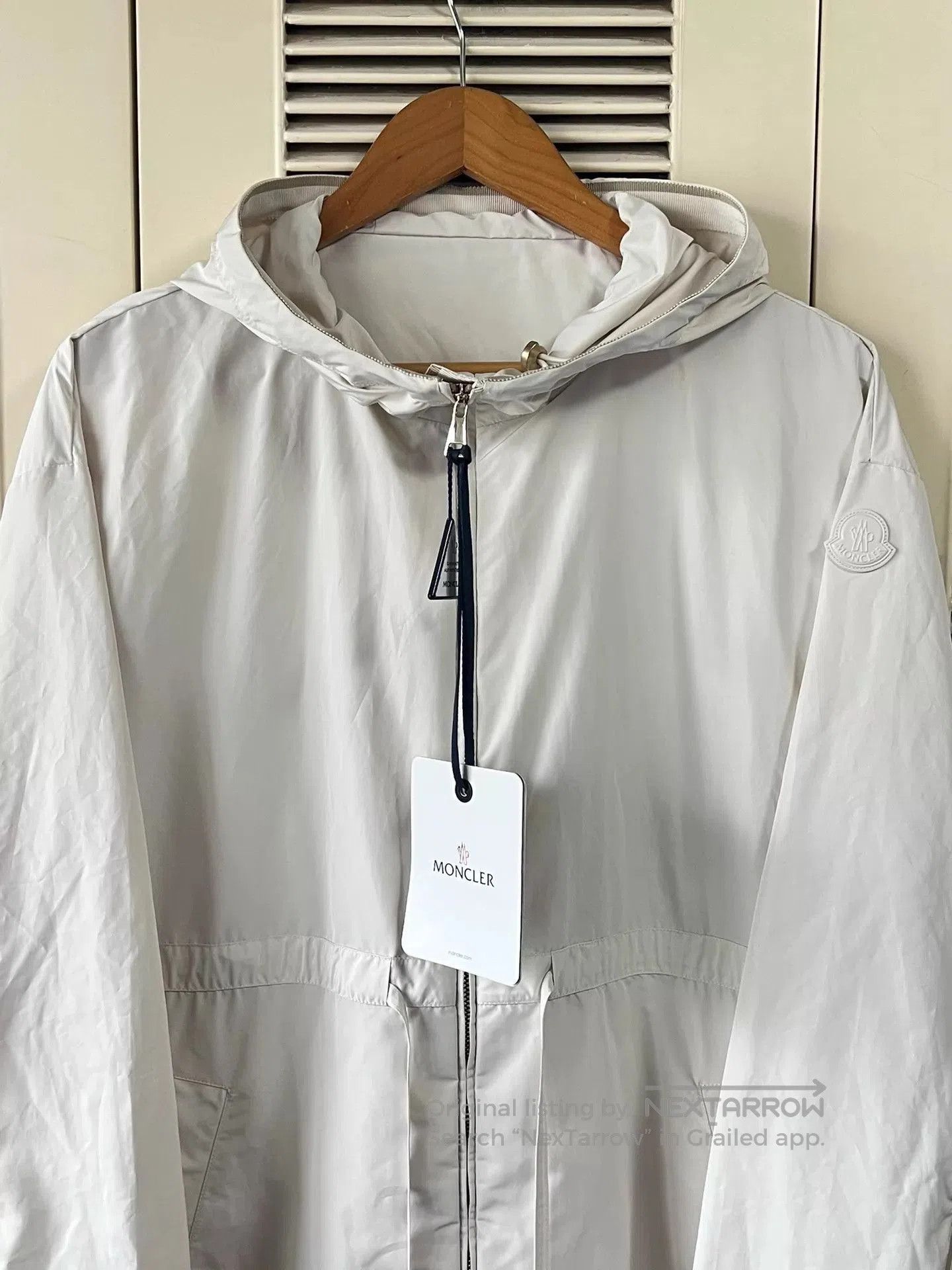 Moncler White Hooded Light Jacket - XXS. Size US XXS / EU 40 - 3 Thumbnail