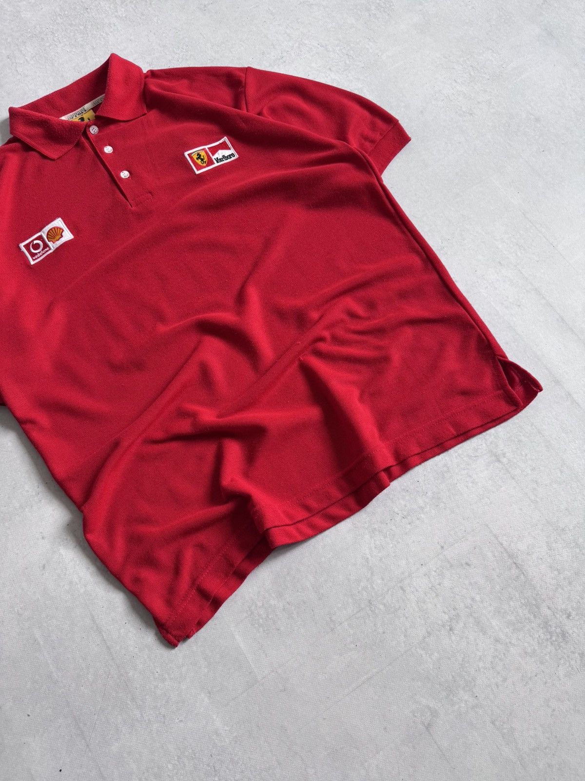 Ferrari Vintage Ferrari Formula F1 Vodafone&Shell Racing Polo Y2K Size US L / EU 52-54 / 3 - 2 Thumbnail
