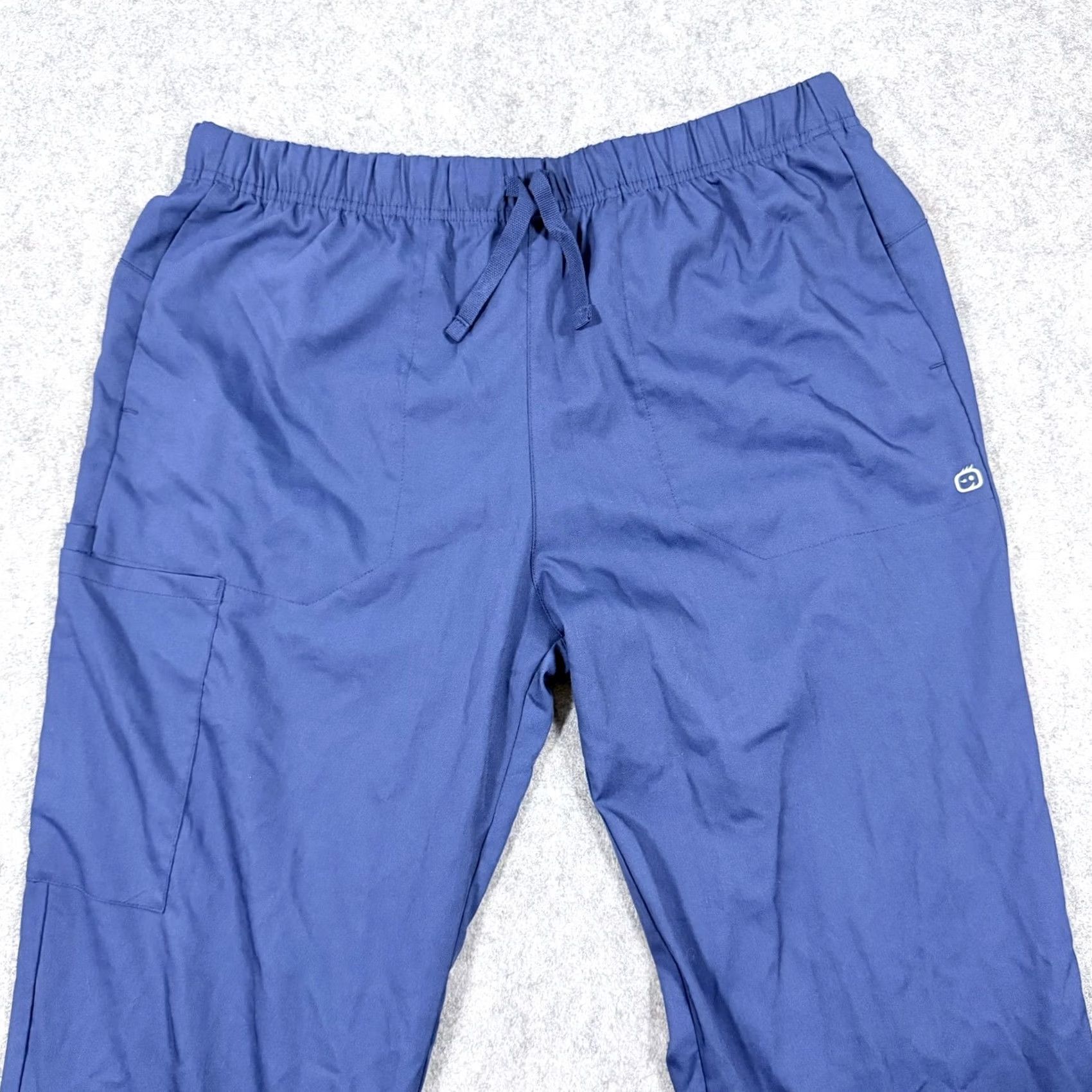 Vintage WonderWink Premiere Flex Scrub Pant Women's Blue size L 33x31 Modern Fit Premium Comfortable Premise Legacy (Vintage not applicable) Size 36" / US 14 / IT 50 - 2 Thumbnail