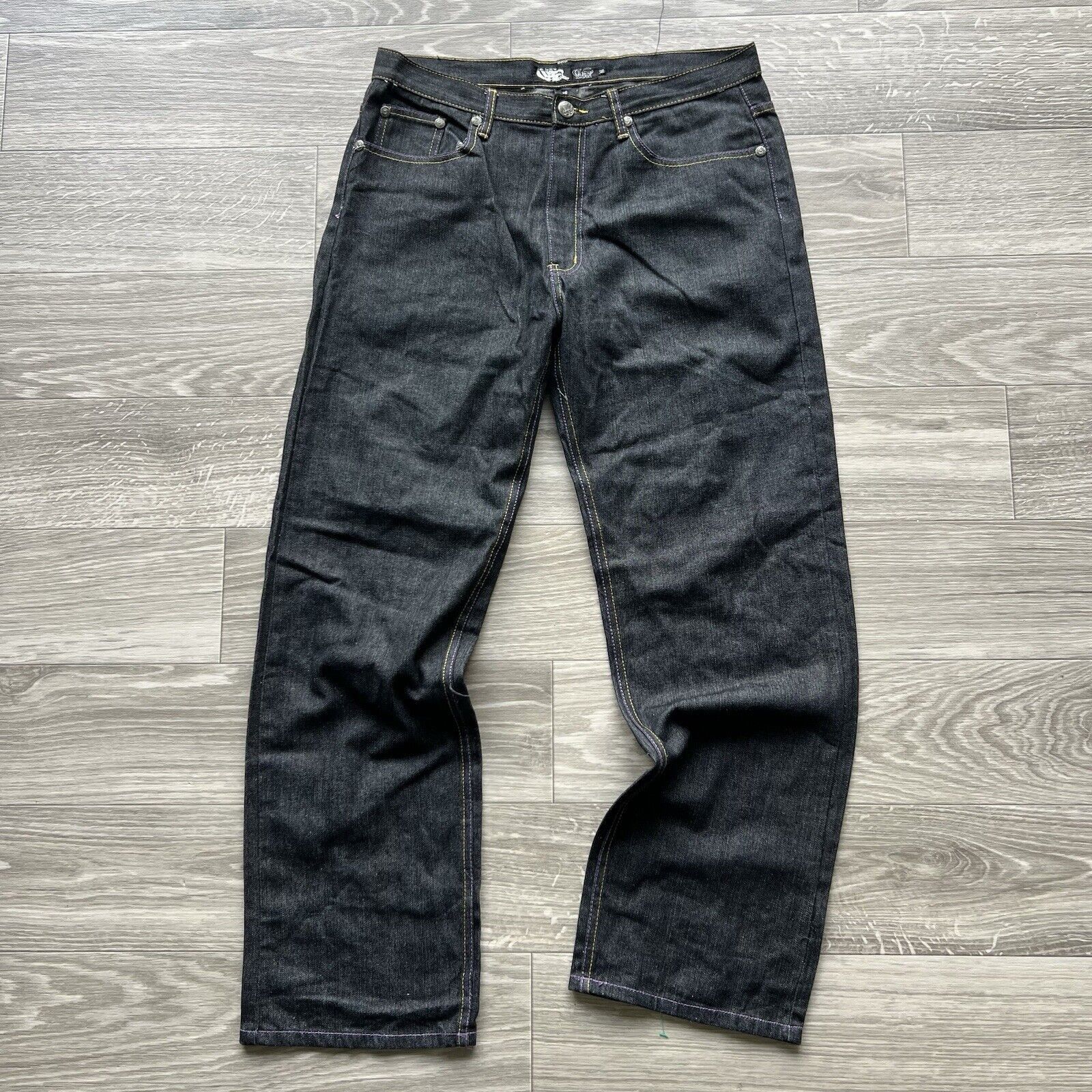 Other Vintage Y2k Jeans Mens Emo Skater Baggy Grunge Embroidered Size US 36 / EU 52 - 5 Thumbnail
