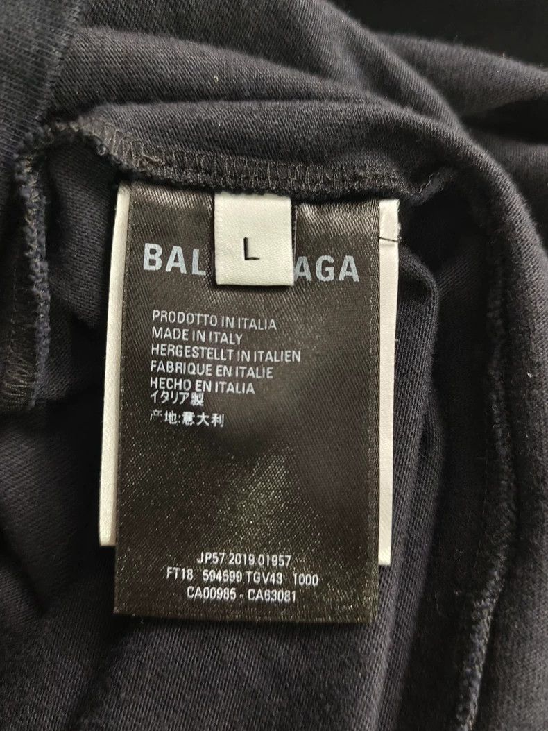 Balenciaga Balenciaga Monogrammed logo printed black short sleeves 250 Size US L / EU 52-54 / 3 - 4 Thumbnail