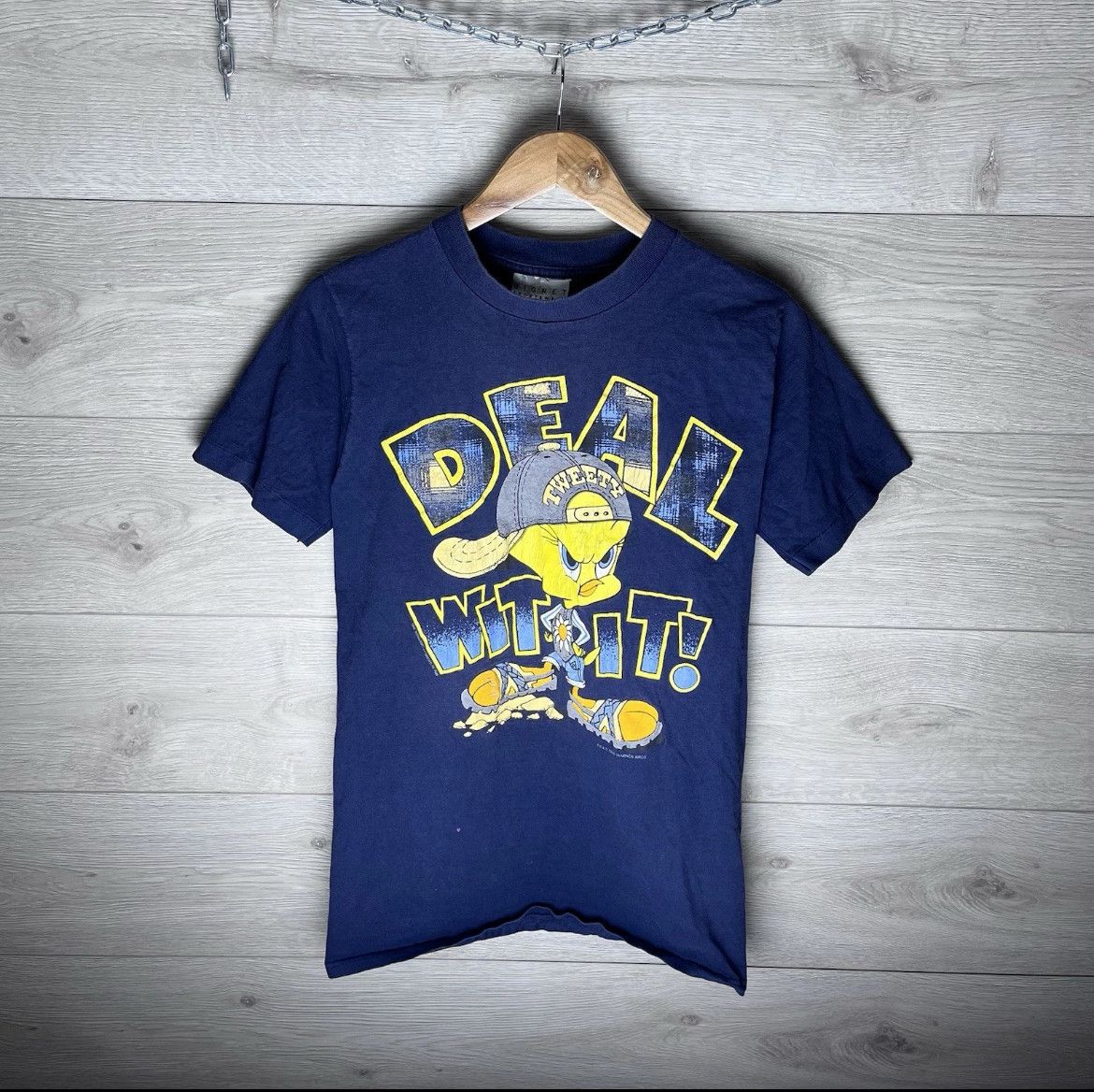 Other Vintage Merch T-shirt Deal Wit It 1995 Size S Size US S / EU 44-46 / 1 - 1 Thumbnail