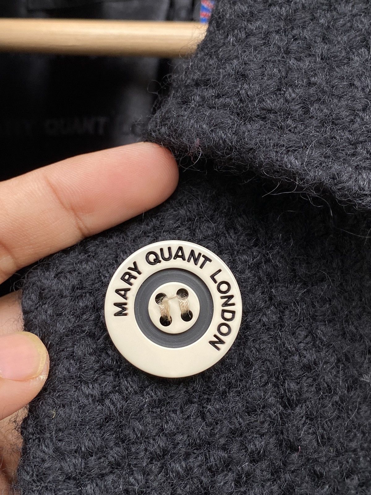 Japanese Brand MARY QUANT LONDON Asymmetrical Pockets Tweed Coat Japan Made Size M / US 6-8 / IT 42-44 - 8 Thumbnail