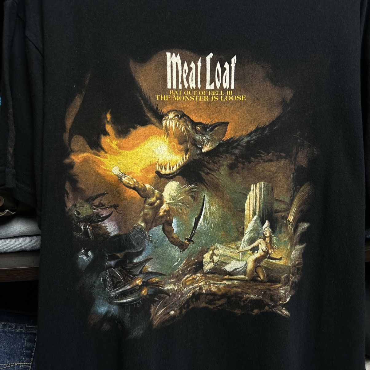 Band Tees Vintage Meat Loaf 2007 Three Bats Tour rock band tee size L Size US L / EU 52-54 / 3 - 2 Thumbnail