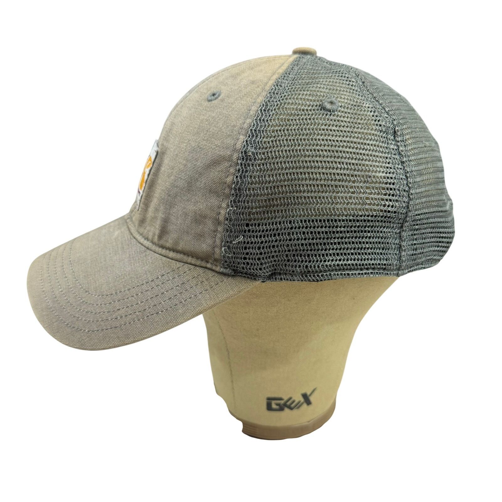 Carhartt Carhartt Mesh Trucker Cap Hat Tan Canvas Adjustable Size ONE SIZE - 3 Thumbnail