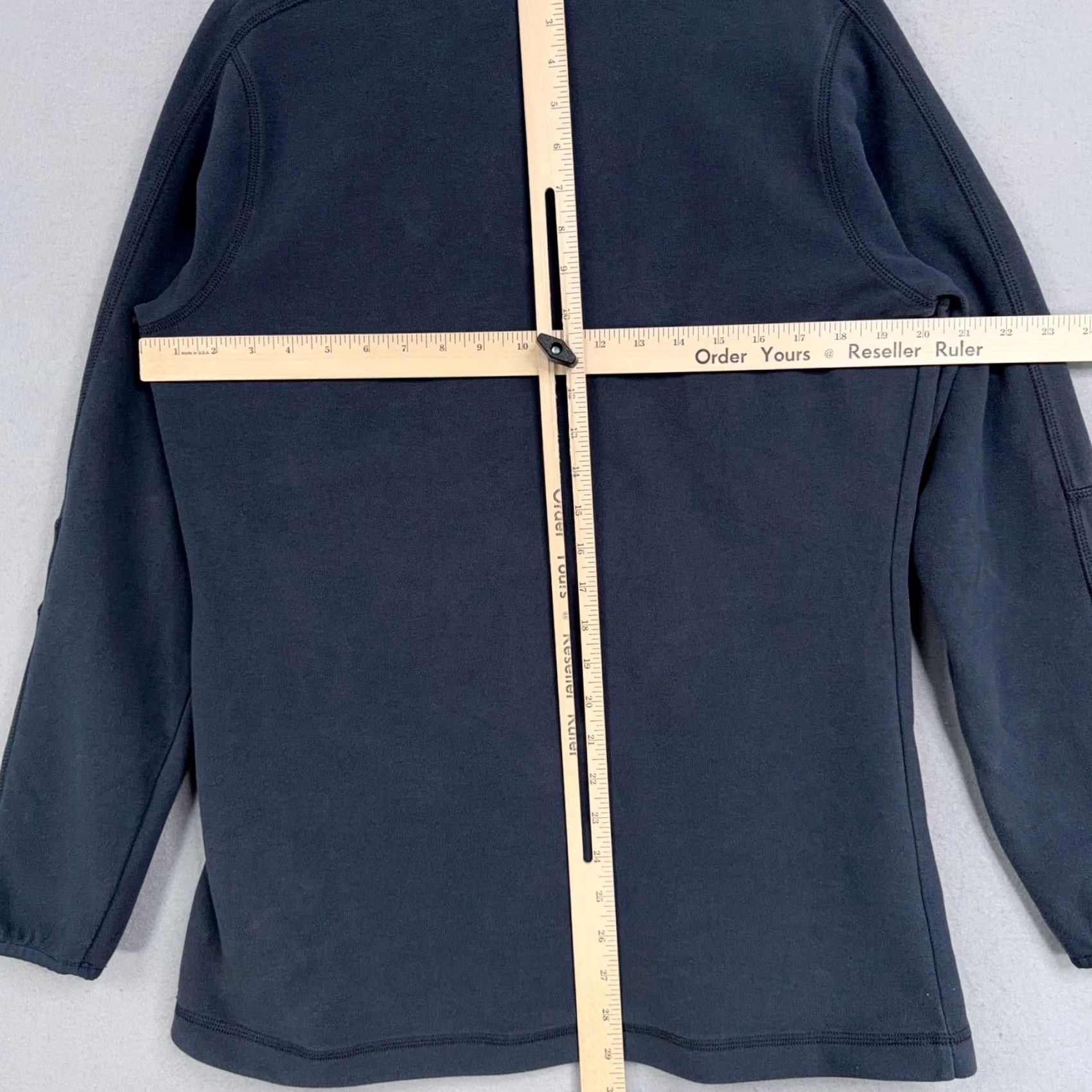 Bally Zorrel Ally Pullover Womens Large Gray Fleece 1/4 Zip Mock Neck Pockets Size L / US 10 / IT 46 - 5 Thumbnail