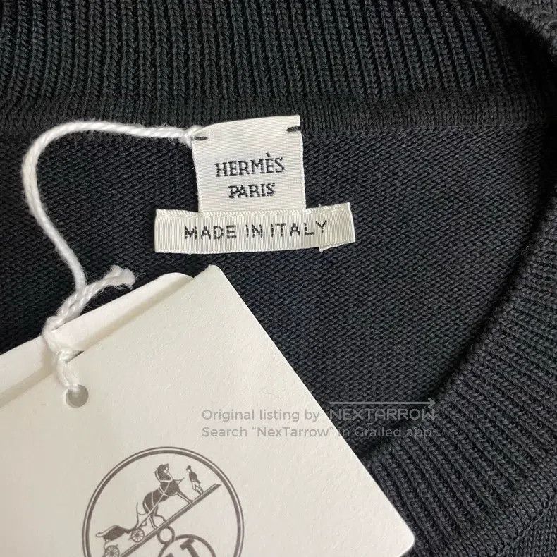 Hermes Hermes Pendant Black Knit Short Sleeve Size XS / US 0-2 / IT 36-38 - 5 Thumbnail