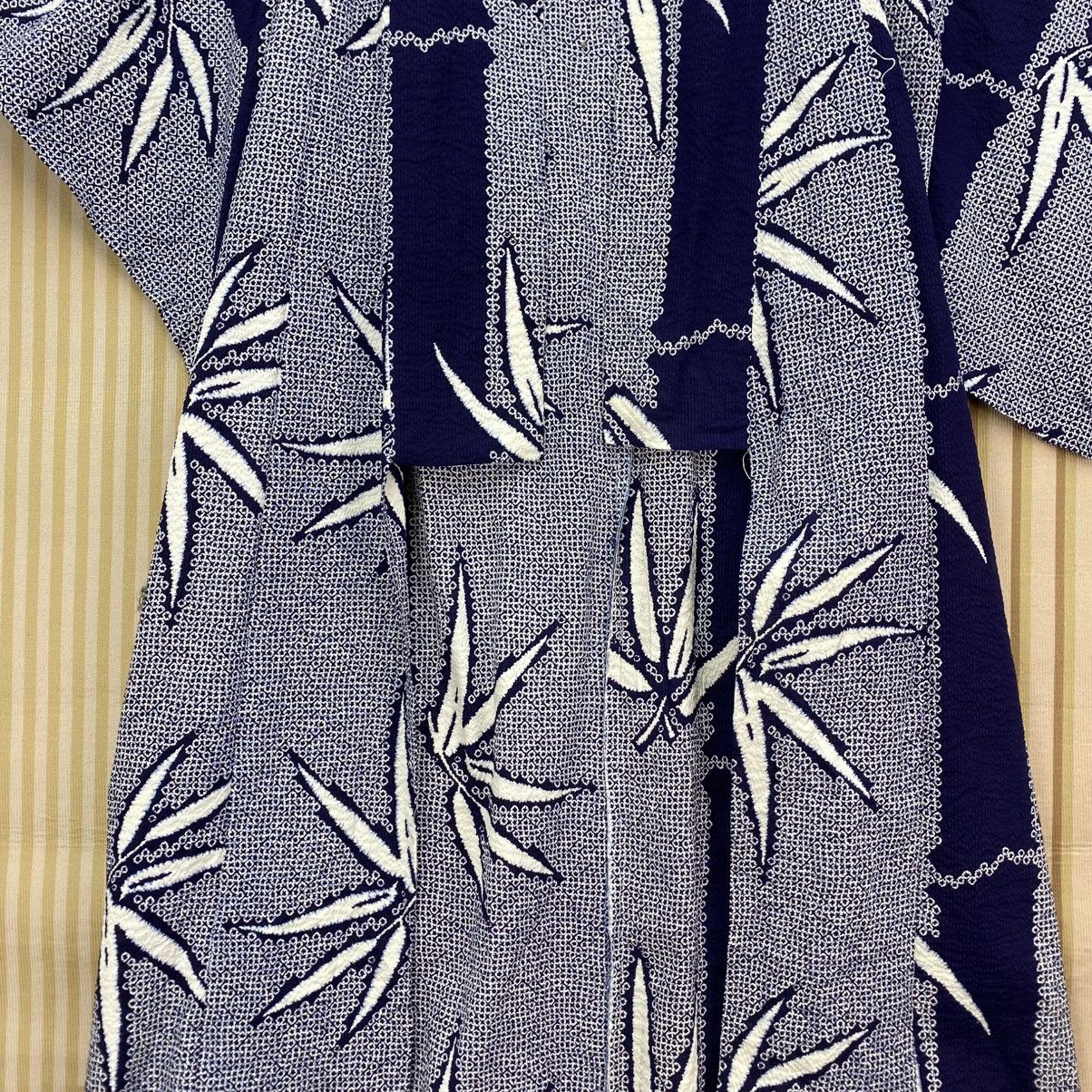 Japanese Brand 🐐Vintage Navy Blue Yukata Kimono Full Printed Size US L / EU 52-54 / 3 - 5 Thumbnail