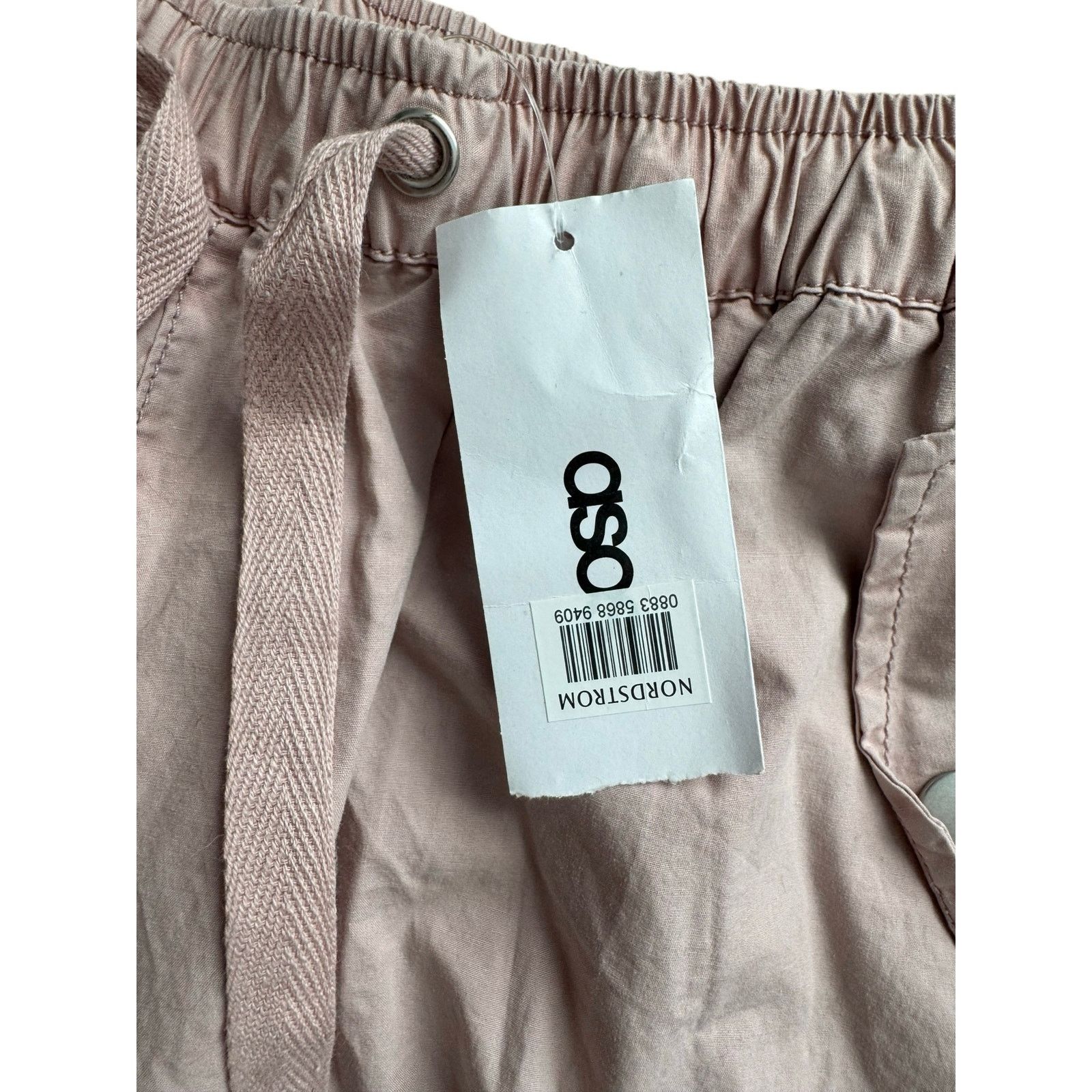 Asos NWT ASOS Utility Parachute Cargo Pants Women’s 2 Pink Size 26" / US 2 / IT 38 - 7 Thumbnail