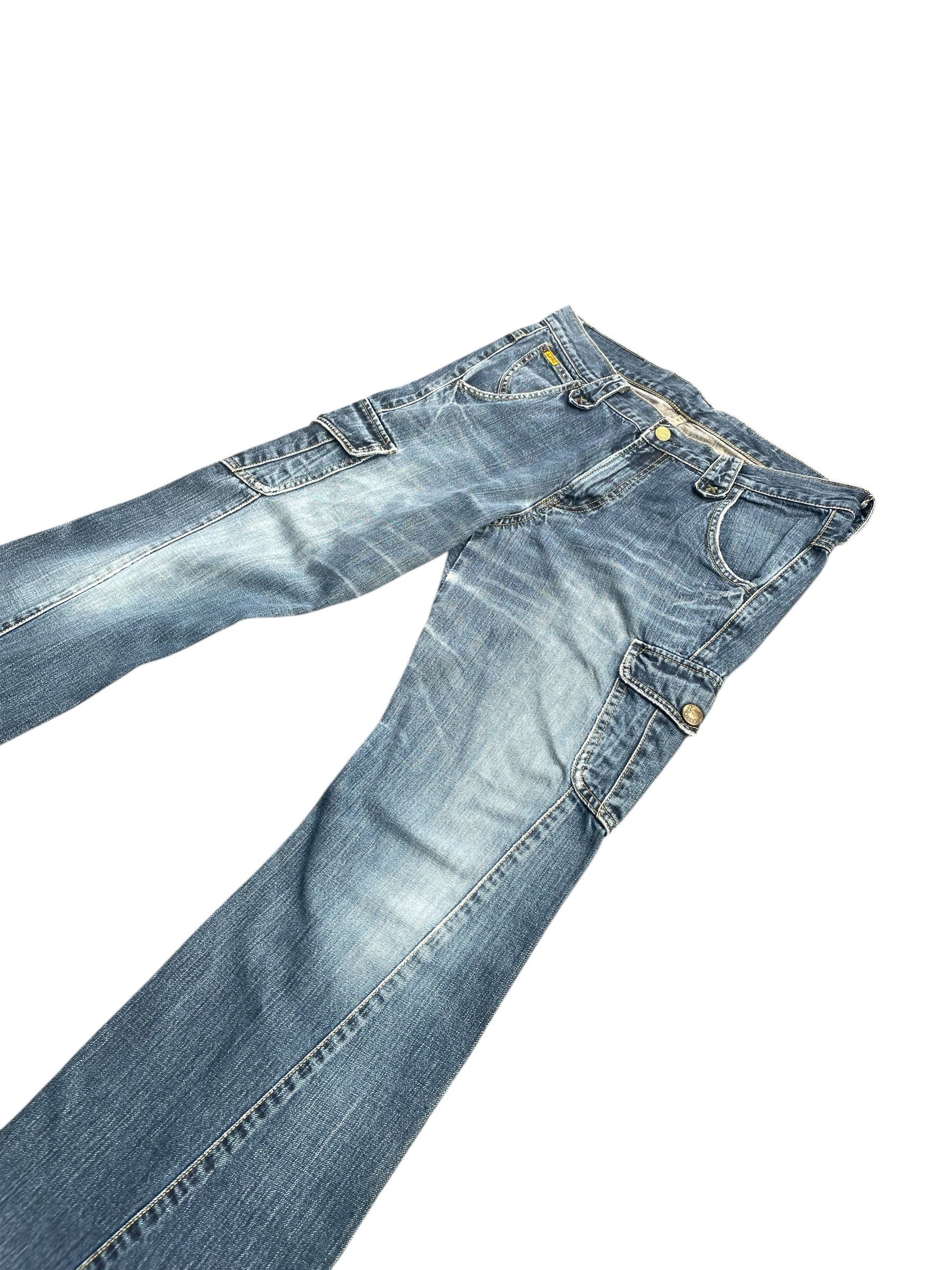 Lee Lee Riders Flare Side Pocket Denim Size US 35 - 3 Thumbnail