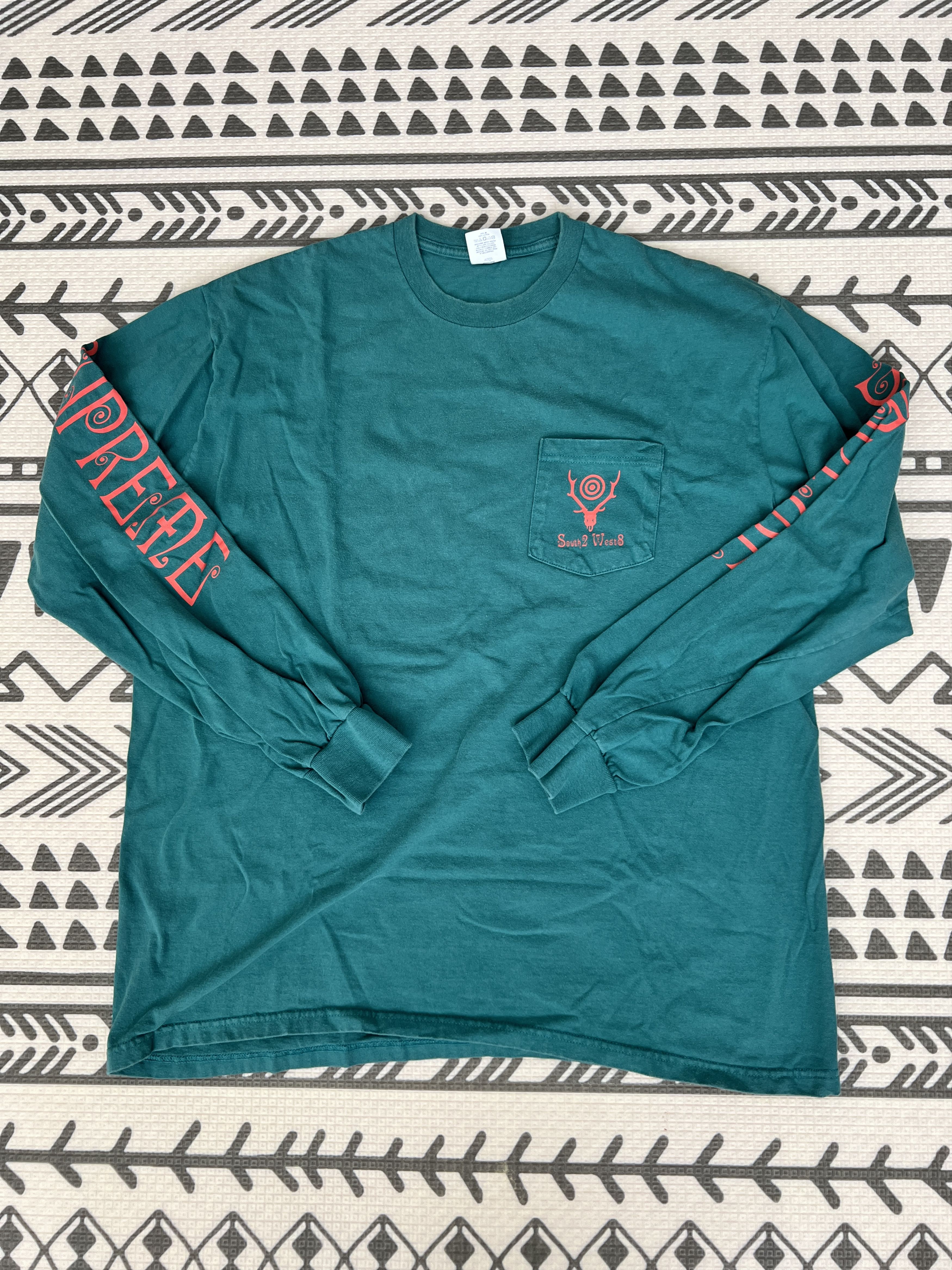 Supreme Supreme x South2 West8 Long Sleeve T-Shirt Teal Size XL | Grailed