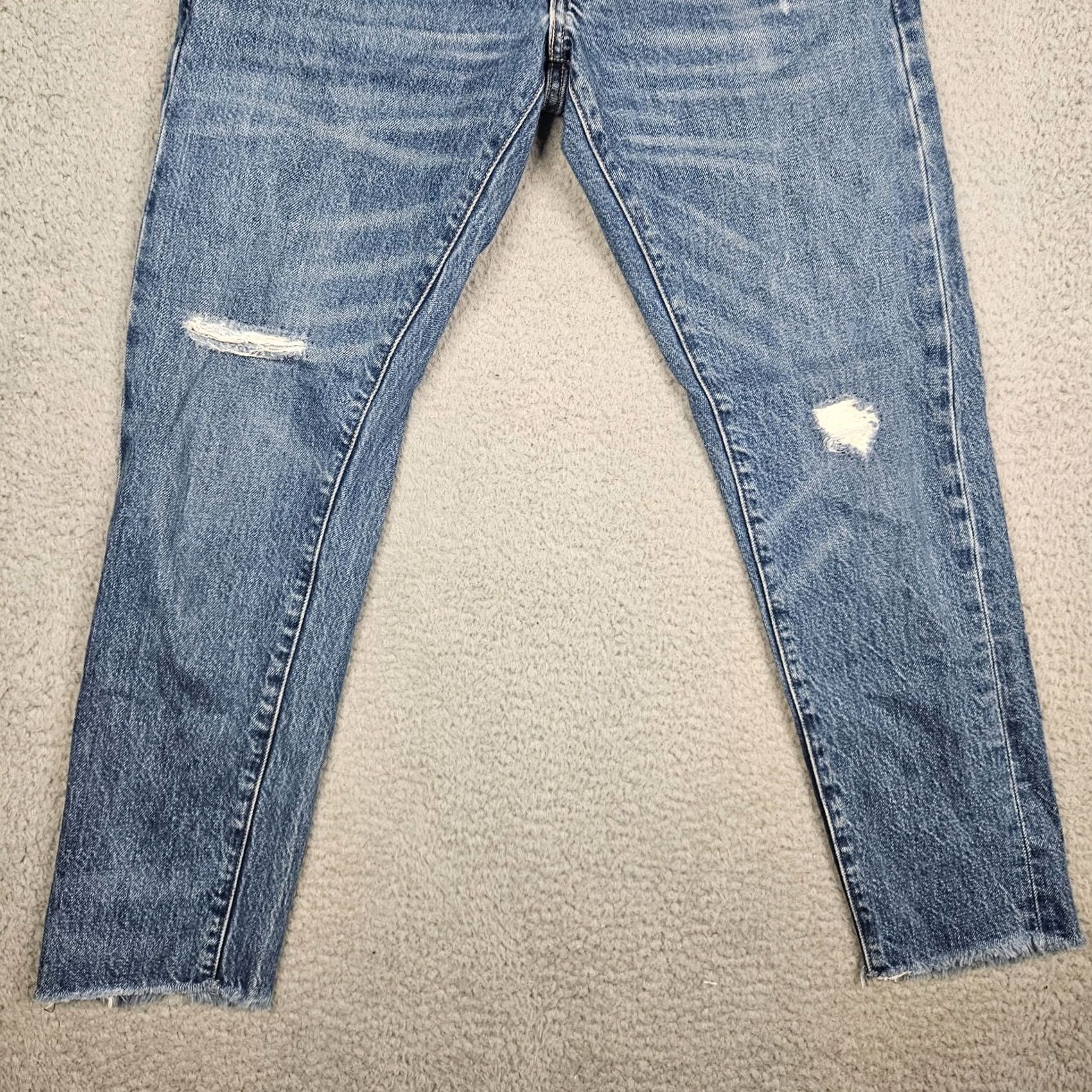 Levi's Levi's Made & Crafted Light-wash THE CRUSH TAPER Stone Distressed Jeans Sz 24 Size 42" / US 20 - 6 Thumbnail
