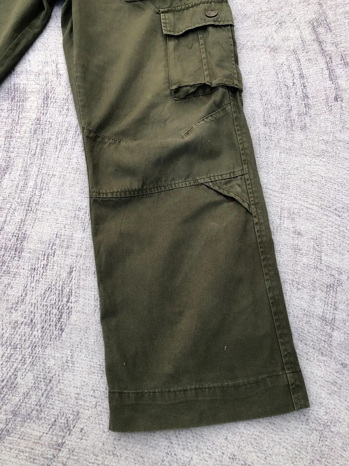 Japanese Brand × Vintage Green 🇯🇵 Multi-Pocket Tactical Cargo Pants 8 Pocket Size US 32 / EU 48 - 4 Thumbnail