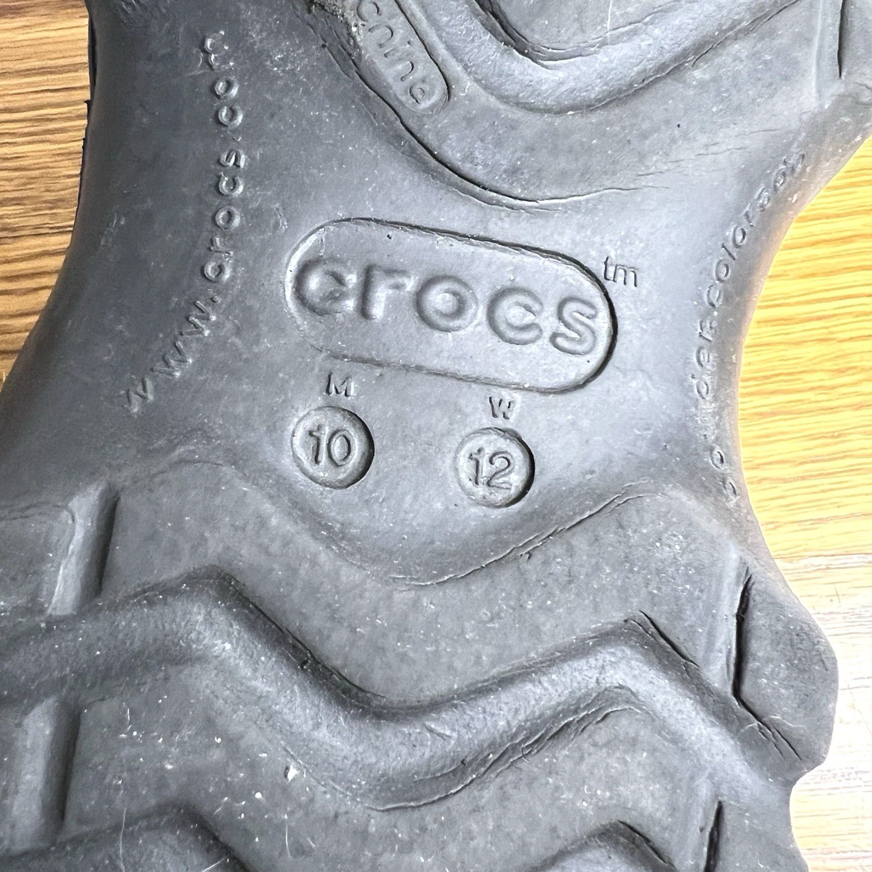 Crocs VINTAGE Crocs Offroad Sports Clogs Men’s Rubber Slip-On Casual Size 12 Black Size US 12 / EU 45 - 6 Thumbnail
