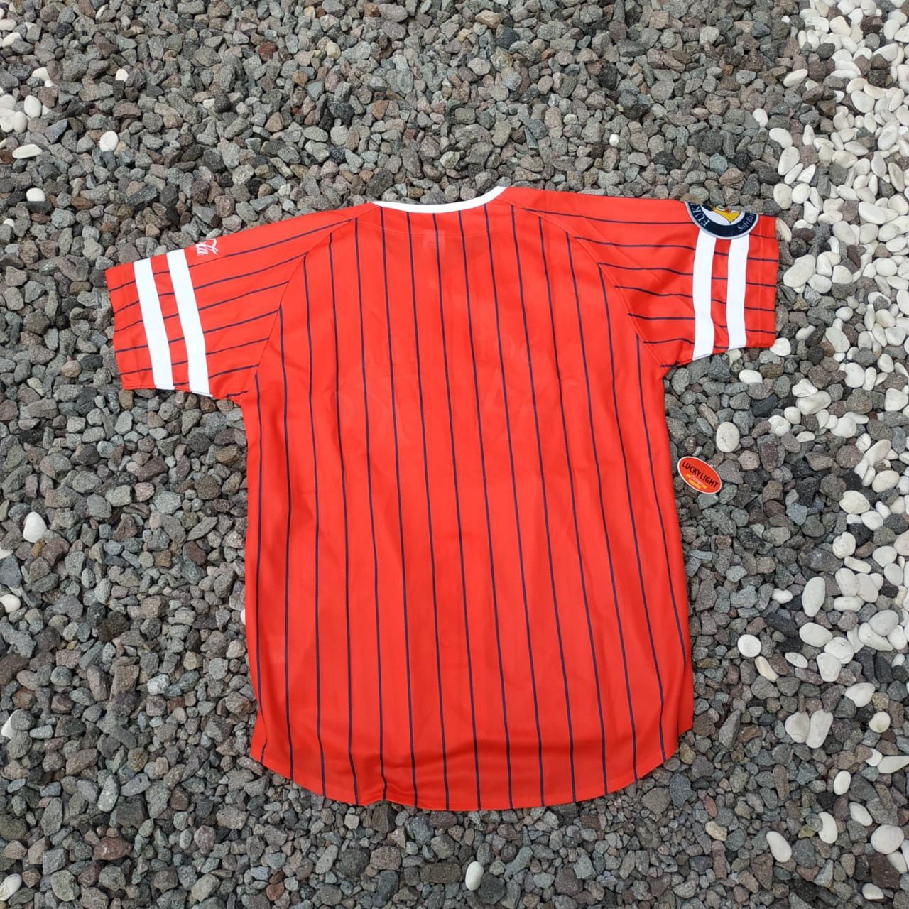 Japanese Brand × Vintage Stripe baseball jersey Size US L / EU 52-54 / 3 - 5 Thumbnail