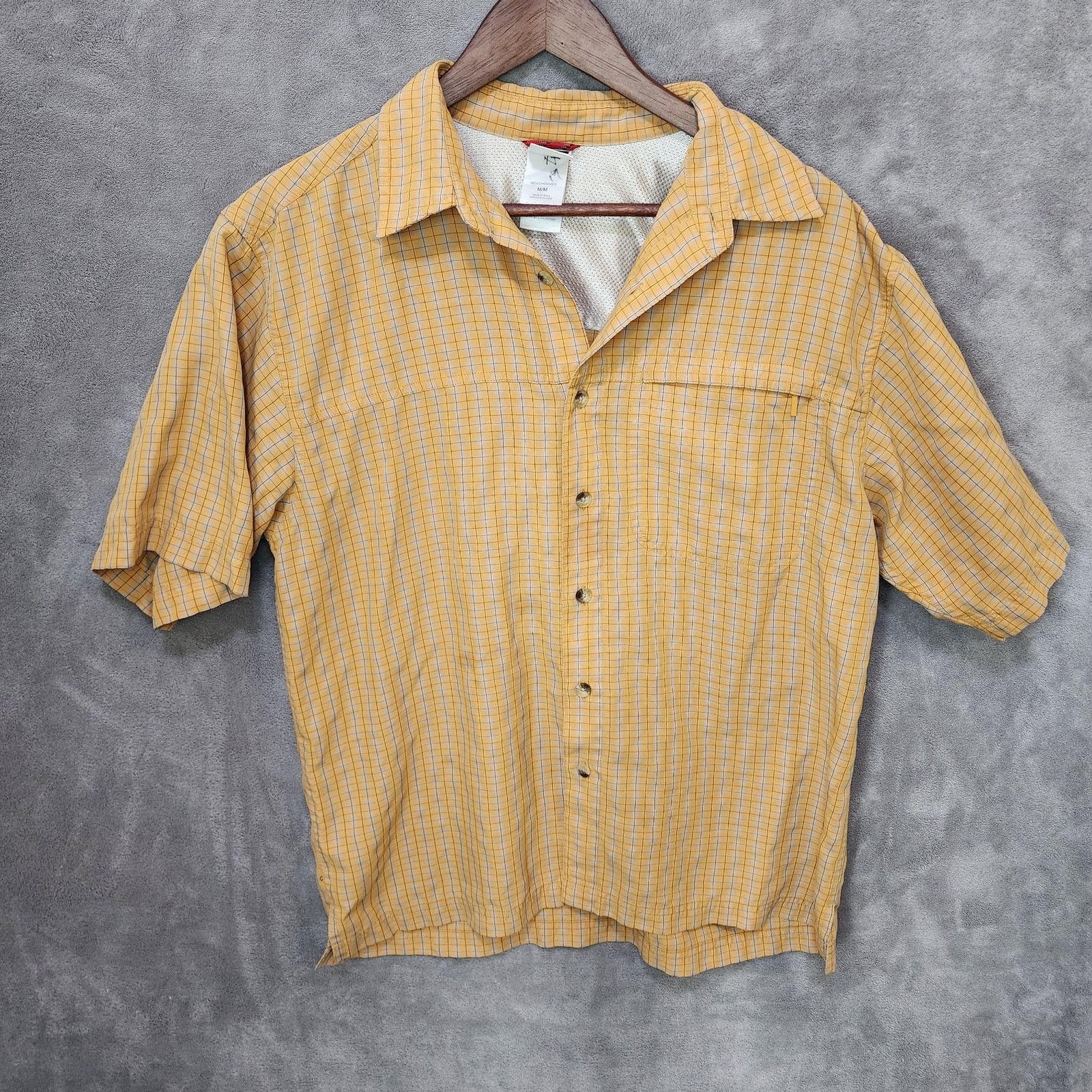 The North Face The North Face Men's Medium Yellow Plaid Ventilated Shirt Size US M / EU 48-50 / 2 - 1 Thumbnail