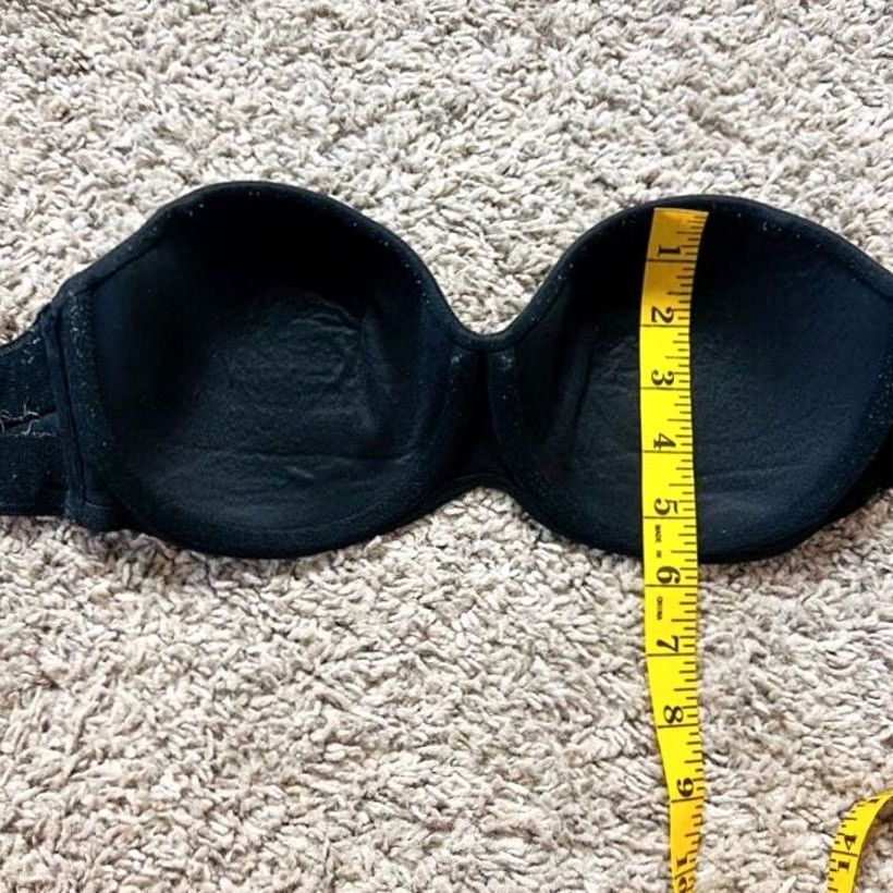 Victoria's Secret VINTAGE Victoria's Secret Black Strapless Bra 34C Womens Push Up Sice 34C Size ONE SIZE - 3 Thumbnail