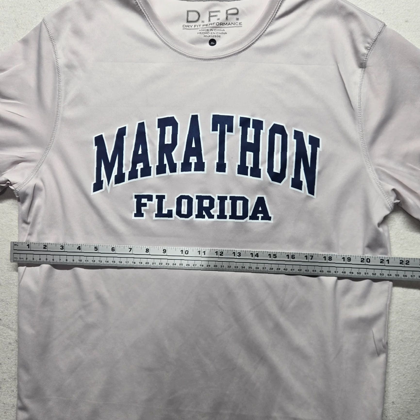Vintage Marathon Florida FL Shirt Mens XL Gray Cotton Graphic Tee Short Sleeve Adult Size US XL / EU 56 / 4 - 4 Thumbnail