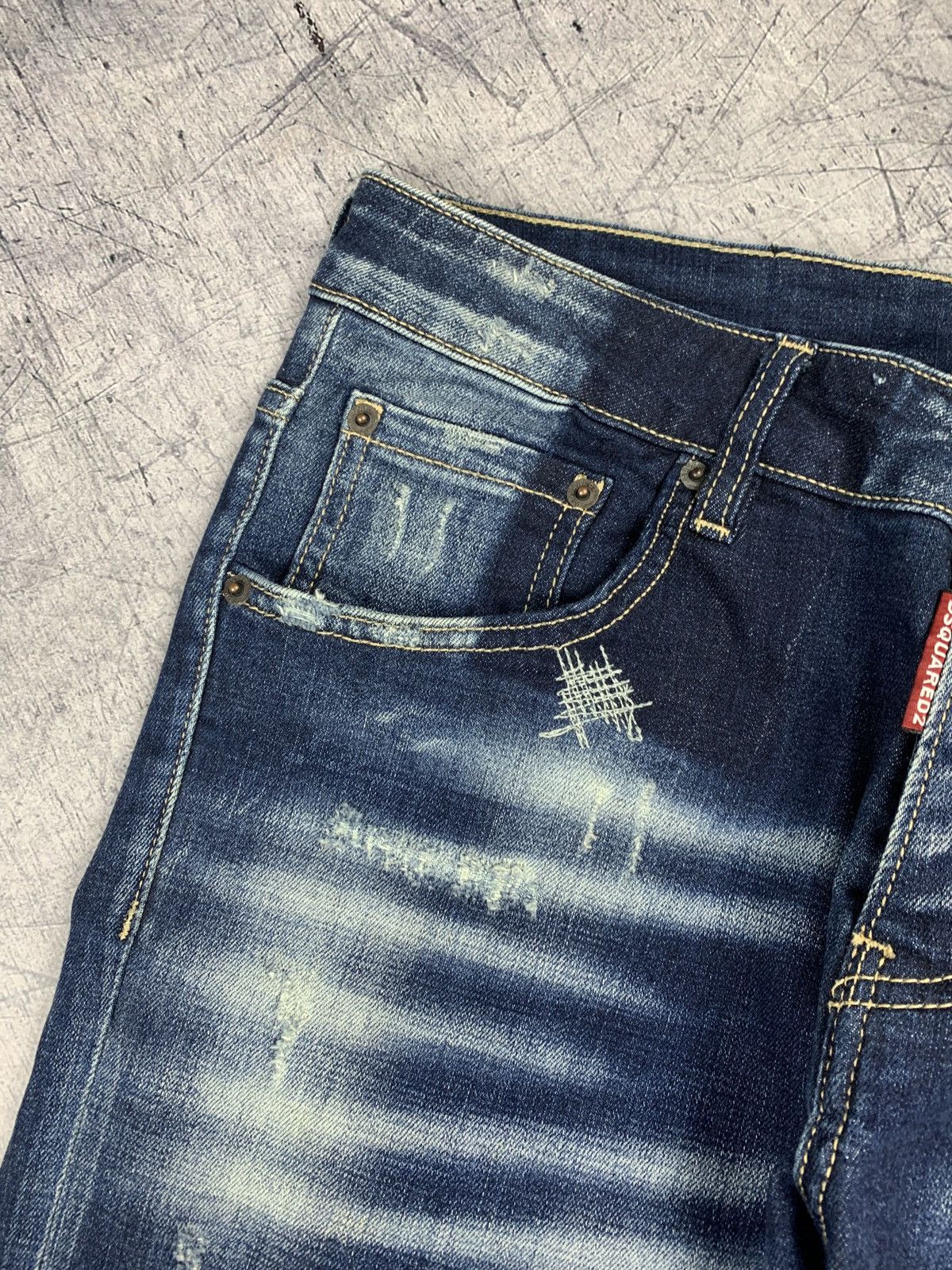 Dsquared2 Men’s Dsquared2 Distressed Skinny Luxury Jeans Size 48 Blue Size US 29 - 4 Thumbnail