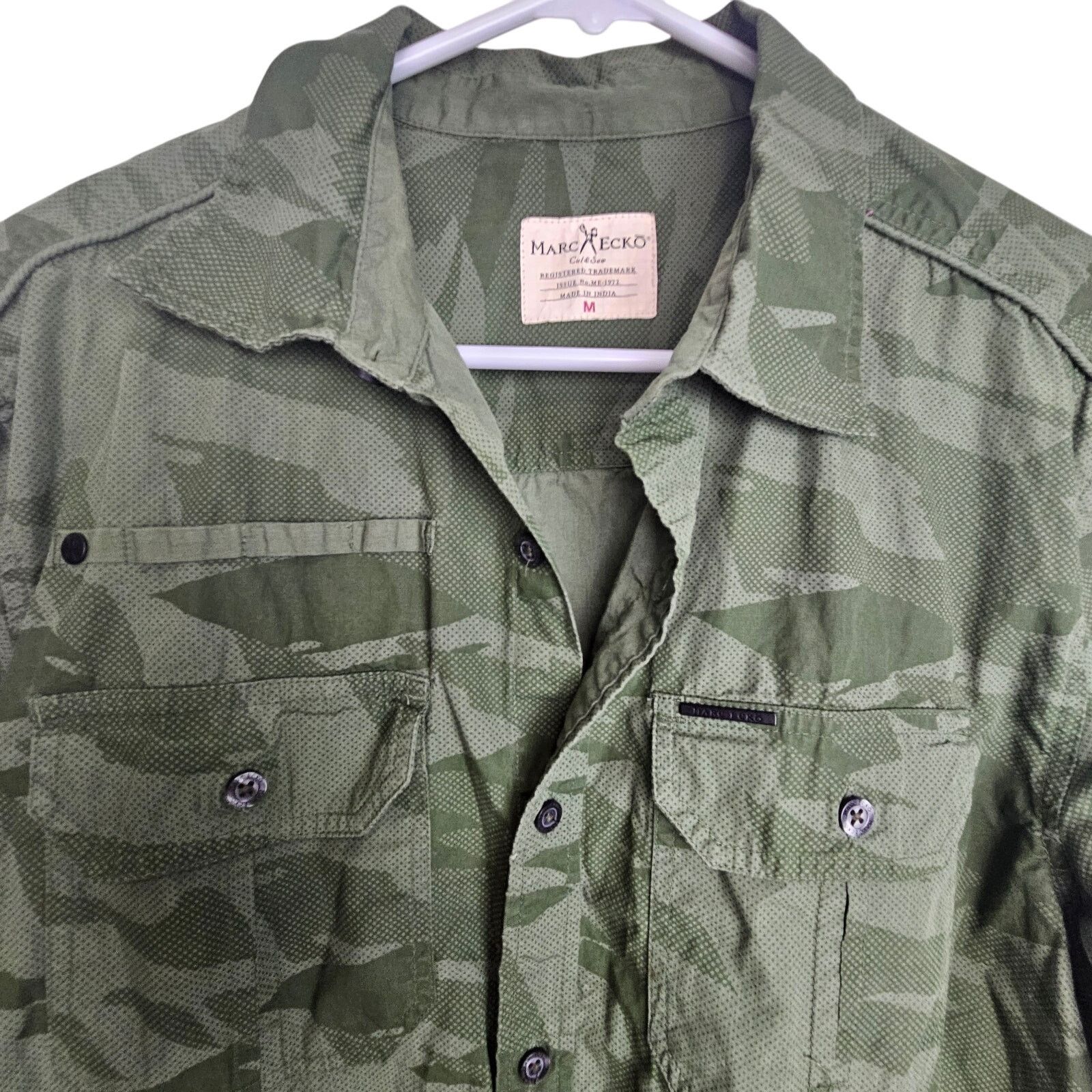 Marc Ecko Marc Ecko Y2K Camo Shirt Cotton Lightweight Camouflage Skate Size US M / EU 48-50 / 2 - 2 Thumbnail