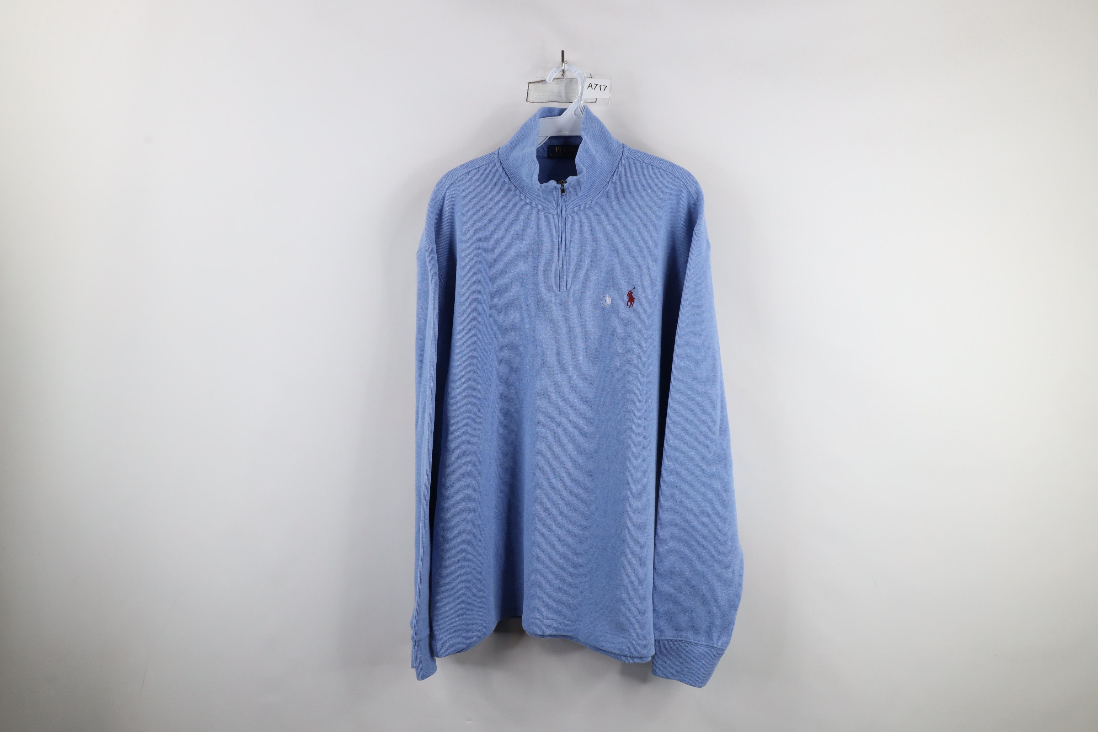 Deadstock Vintage Y2K Ralph Lauren Ribbed Half Zip Sweater