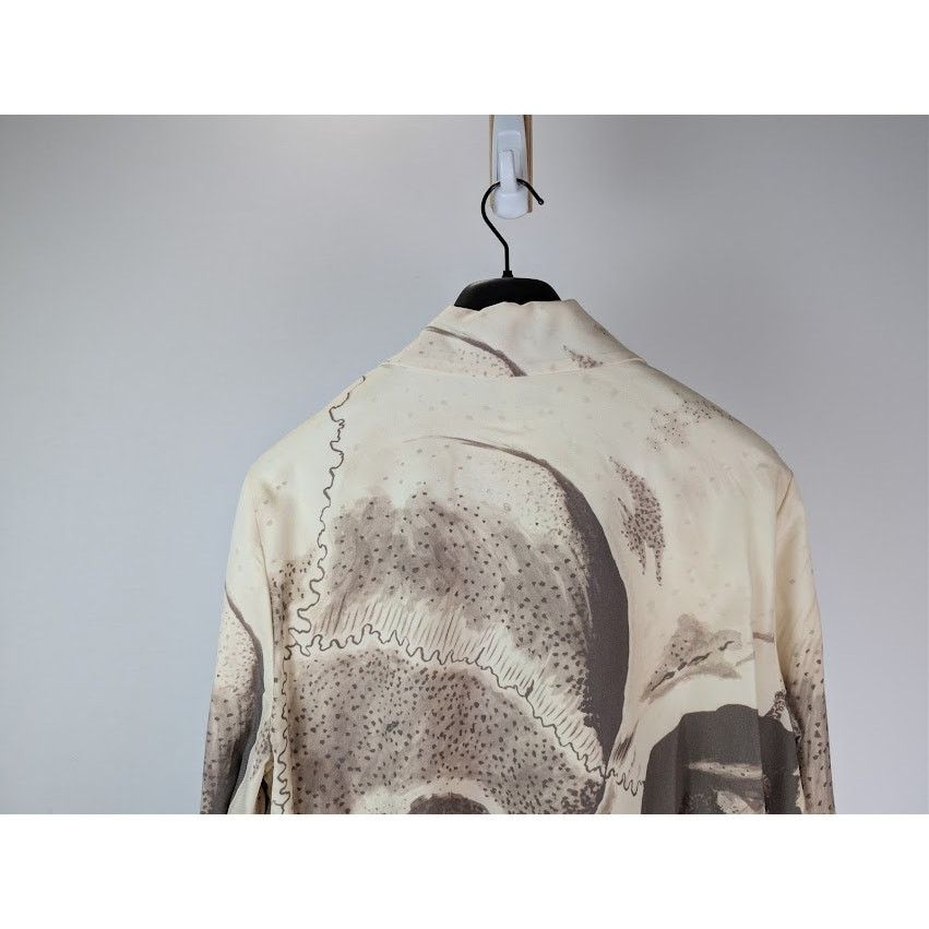 Amiri o1rshd1 Wes Lang Big Skull Blouson Jacket in Mink Size US XL / EU 56 / 4 - 14 Thumbnail