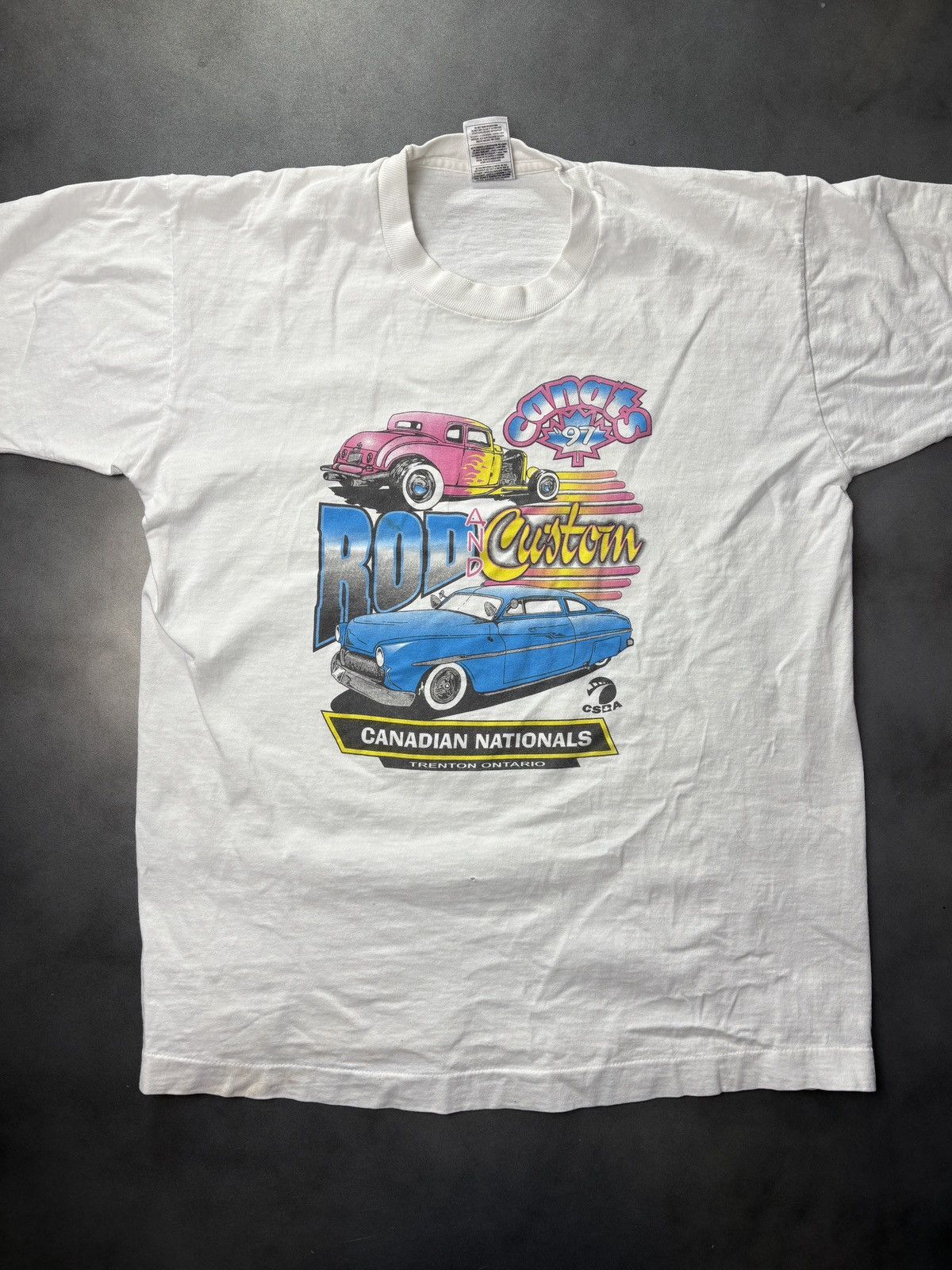 Vintage 1990s Rod and Custom Tee 90s Vintage Hot Rod Cars Harley Dav Size US M / EU 48-50 / 2 - 2 Thumbnail