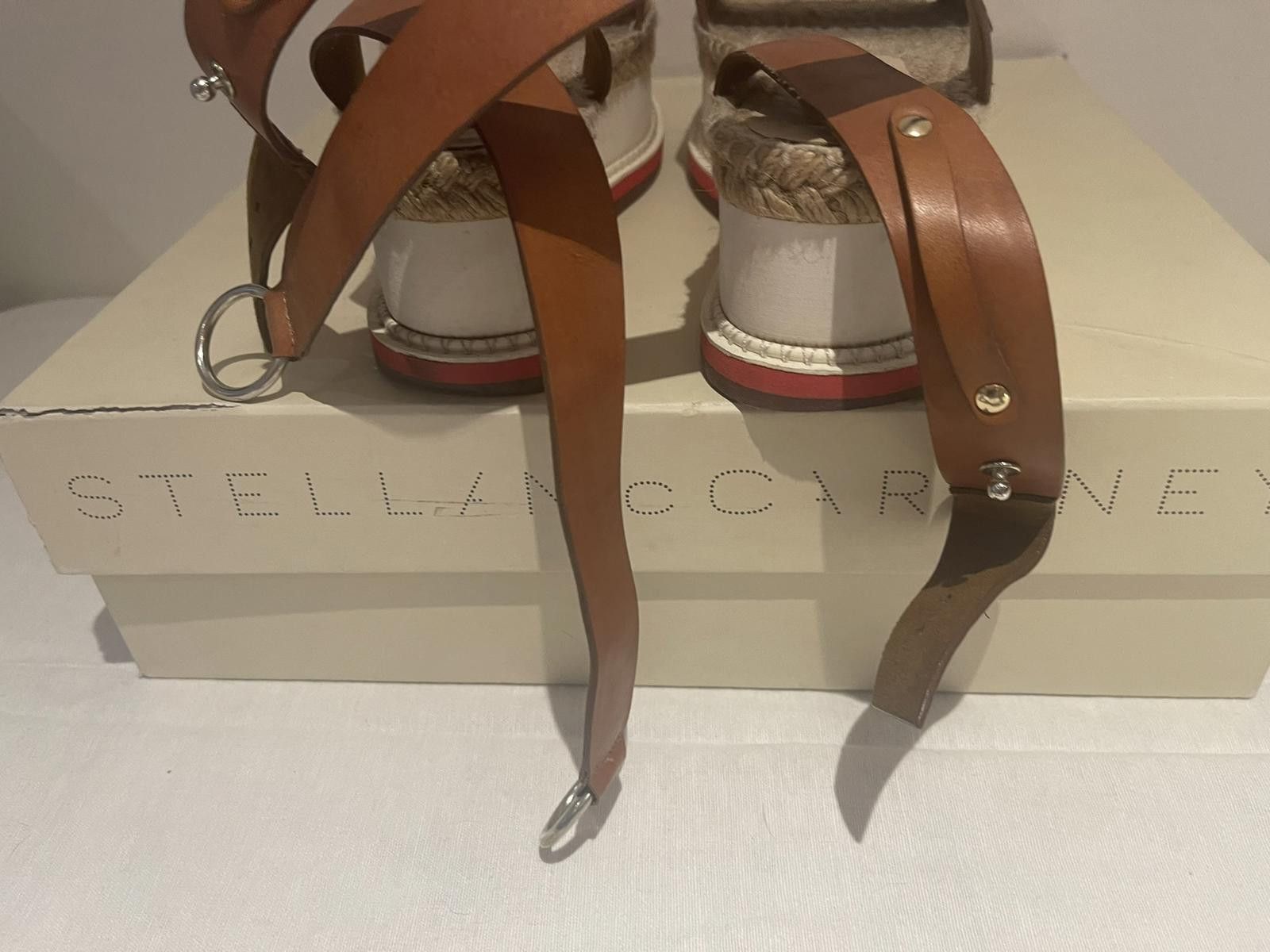 Stella McCartney Stella McCartney Tan Wedges, with leather straps Size US 8 / IT 38 - 6 Thumbnail