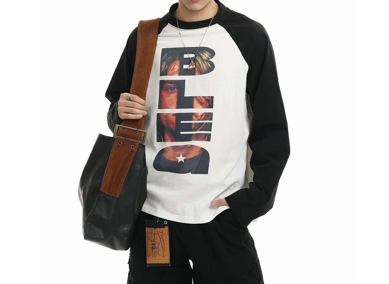 Vintage Colour-Block Print Long-Sleeve Tee Size US M / EU 48-50 / 2 - 9 Thumbnail