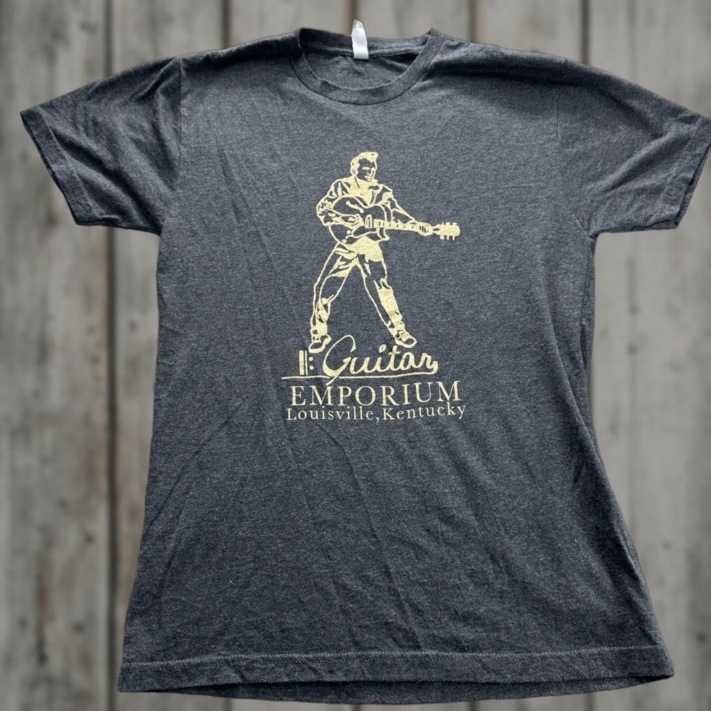 Next Level Guitar Emporium Louisville Shirt Mens Medium Gray Next Level Music Graphic Tee Size US M / EU 48-50 / 2 - 1 Thumbnail