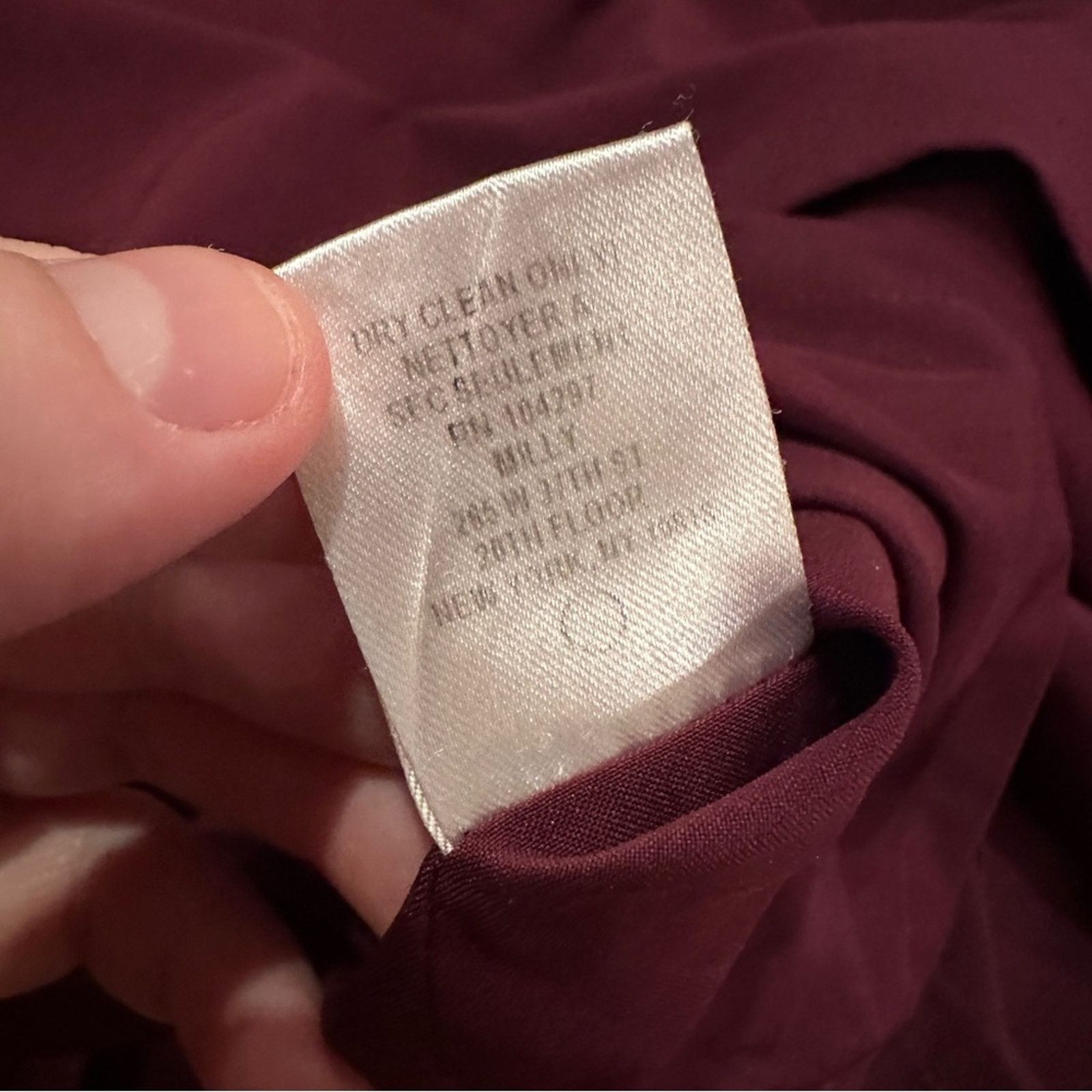 MILLY RTR Milly Cady Large Bell Ruffle Sleeve Wine Mini Dress Sz 8 Size M / US 6-8 / IT 42-44 - 10 Thumbnail
