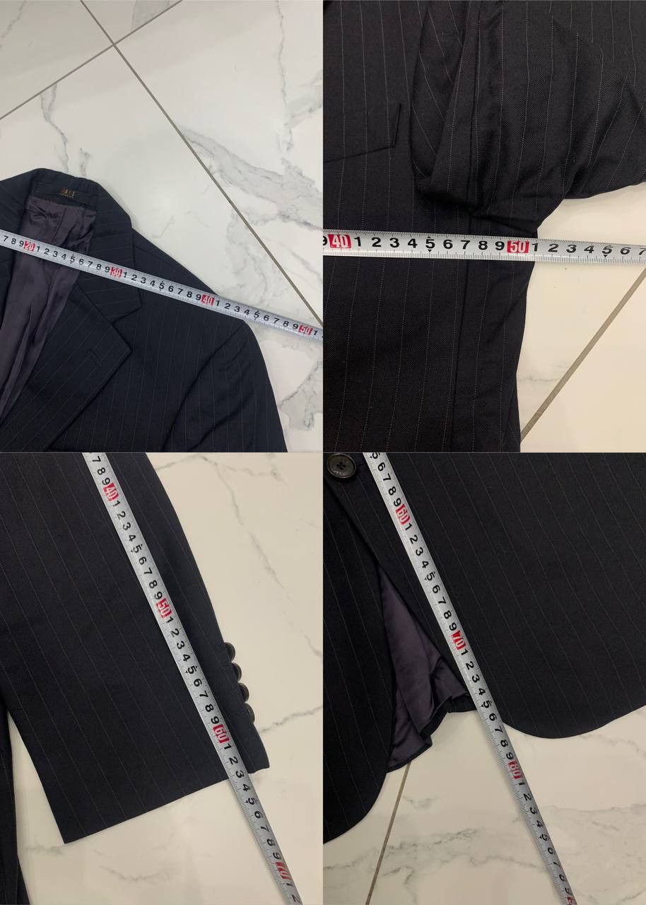 DAKS 🔥DAKS Men's Black Wool Single Breasted Suit Blazer Jacket Size 38R - 7 Thumbnail