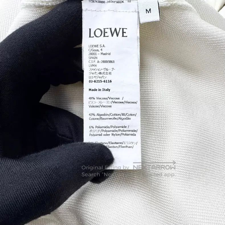 Loewe Loewe SS23 Ivory White Embroidered Flower Quadrant Logo He Size M / US 6-8 / IT 42-44 - 4 Thumbnail