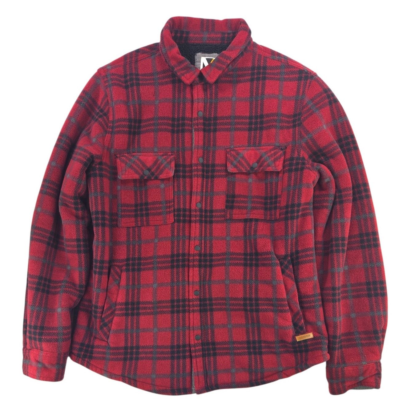 Other Voyager | Red & Black Plaid Shacket w/Snaps | Size Medium Size US M / EU 48-50 / 2 - 1 Thumbnail