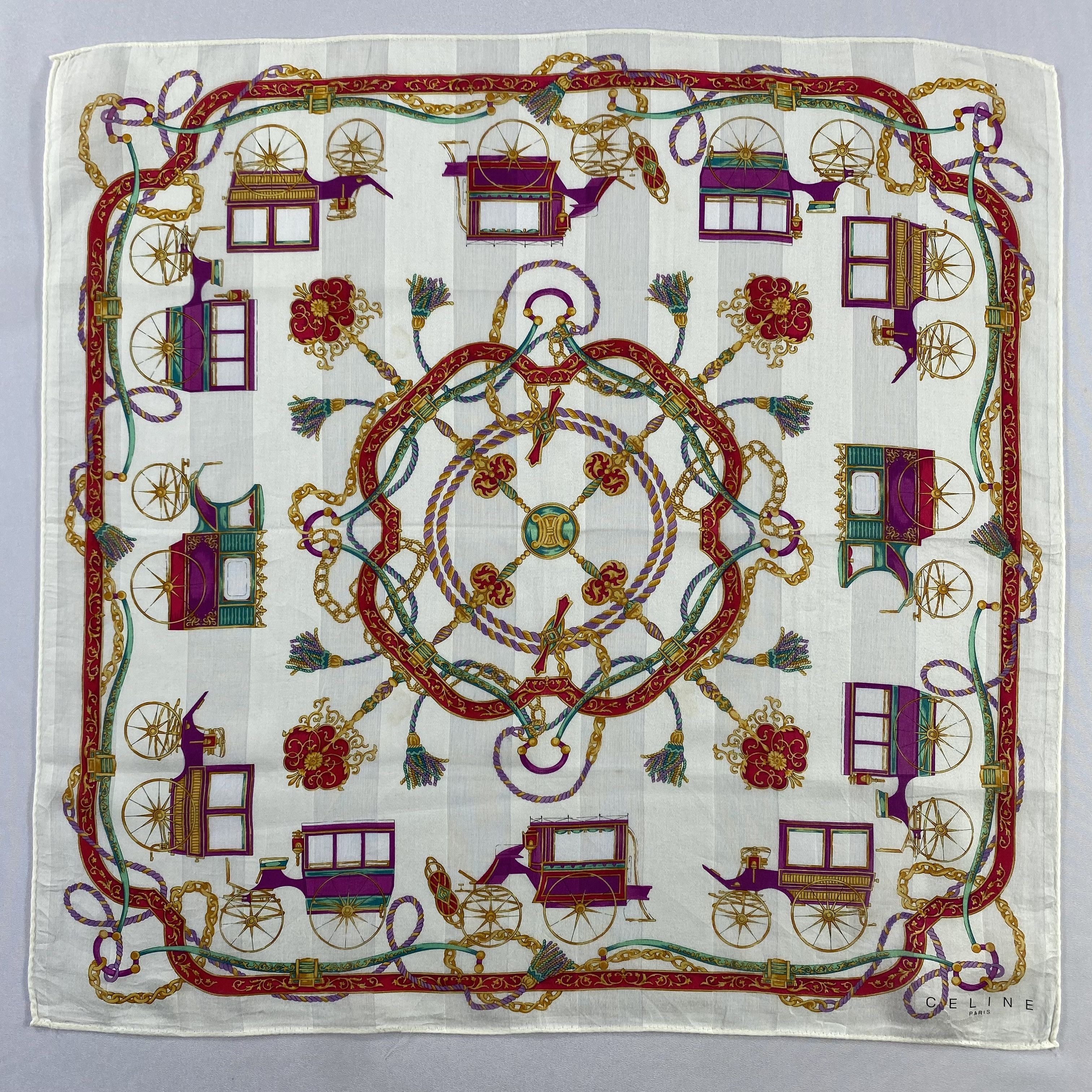 Celine × Vintage Celine Neckerchief / Bandana / Handkerchief-P931 Size ONE SIZE - 1 Thumbnail