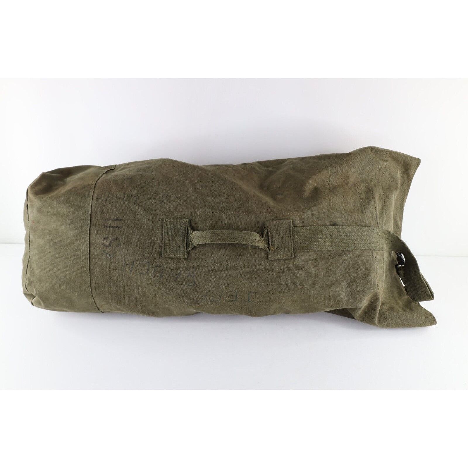 Vintage Vintage 50s Korean War Canvas Top Loader Duffel Bag Size ONE SIZE - 8 Thumbnail