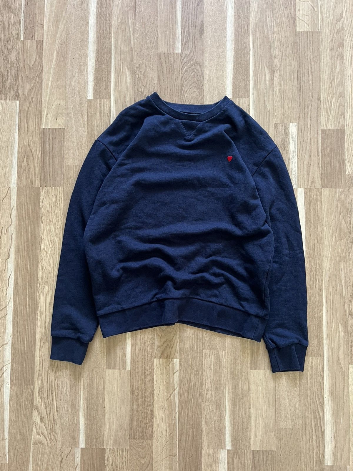 Japanese Brand × Vintage Brasbi Ami vintage sweatshirt mini logo heart Size US M / EU 48-50 / 2 - 1 Thumbnail
