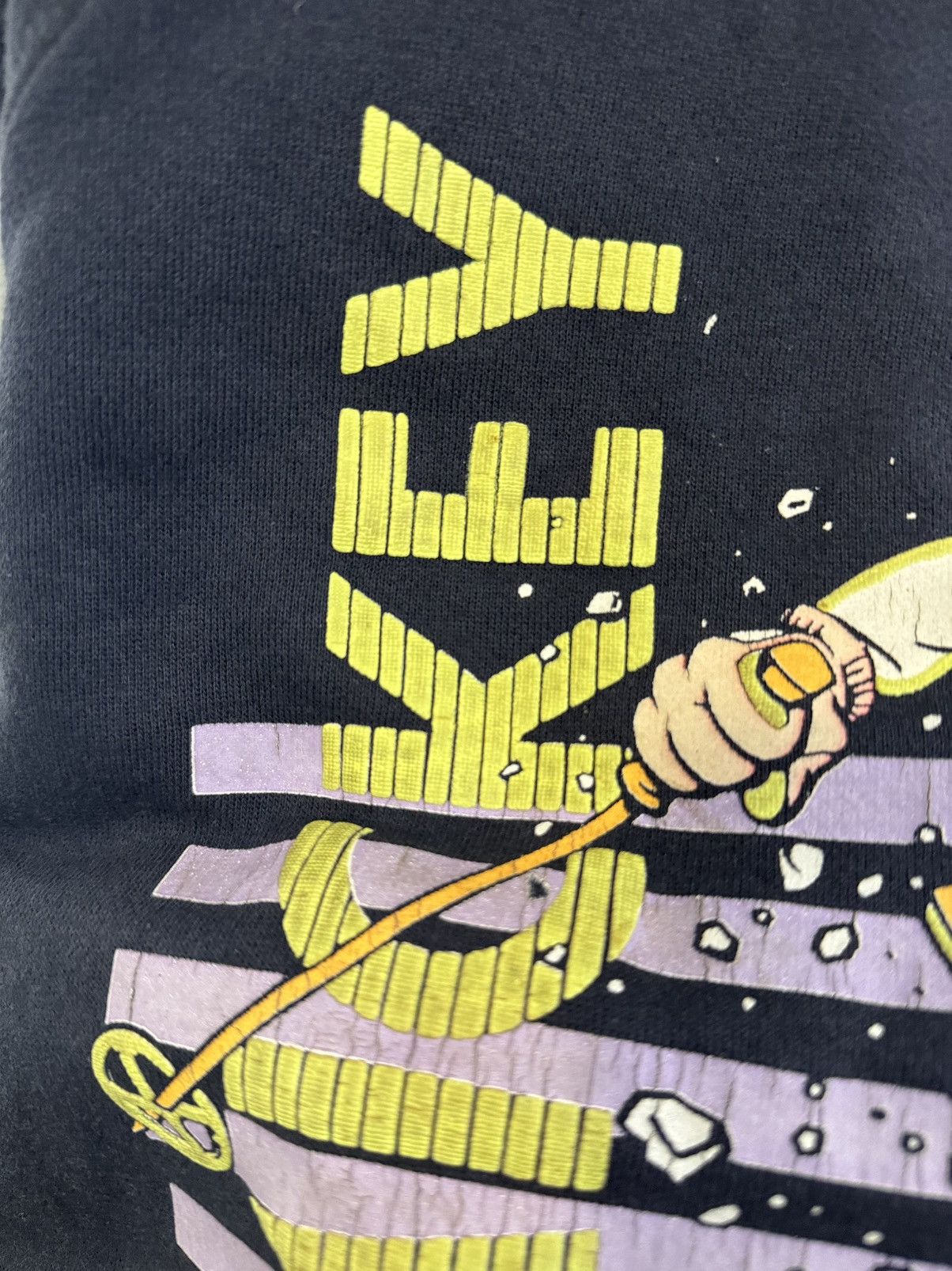 Hanes × Vintage DOWNHILL FREAK 80s Mickey Mouse Ski vintage crewneck Size US XL / EU 56 / 4 - 12 Thumbnail