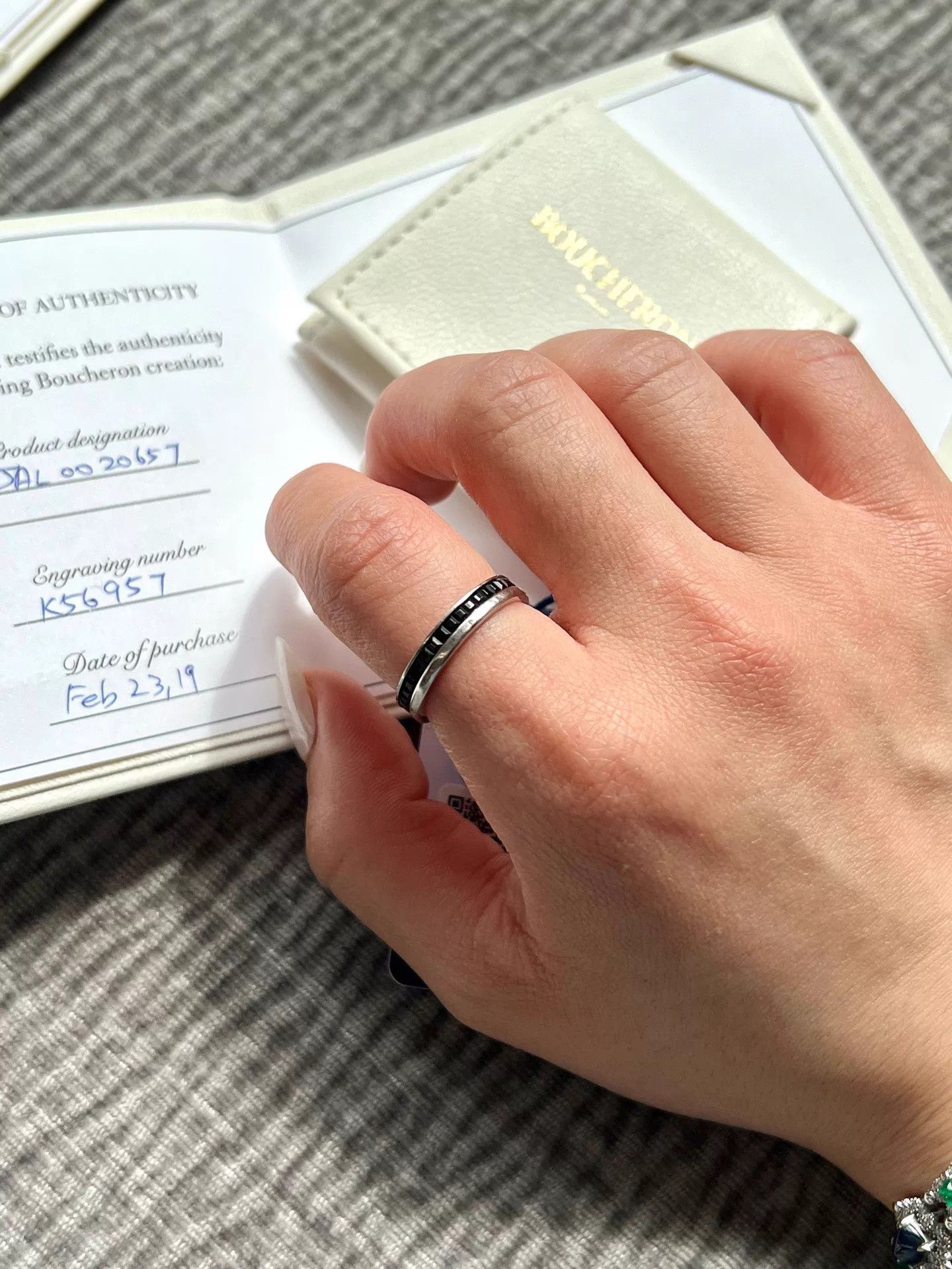 Other Boucheron 18k Black Ceramic Ring 57 2019 Card Size ONE SIZE - 3 Thumbnail