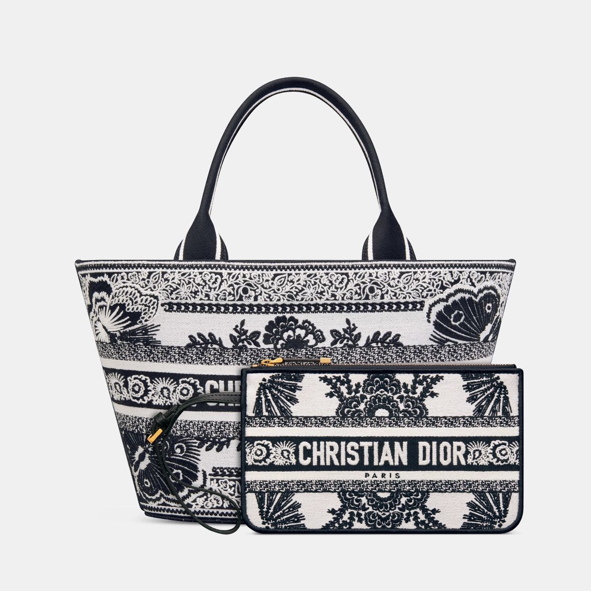 Dior o1bcso1str1124 Size: OS / Hat Basket Bag in White/Black Size ONE SIZE - 6 Thumbnail